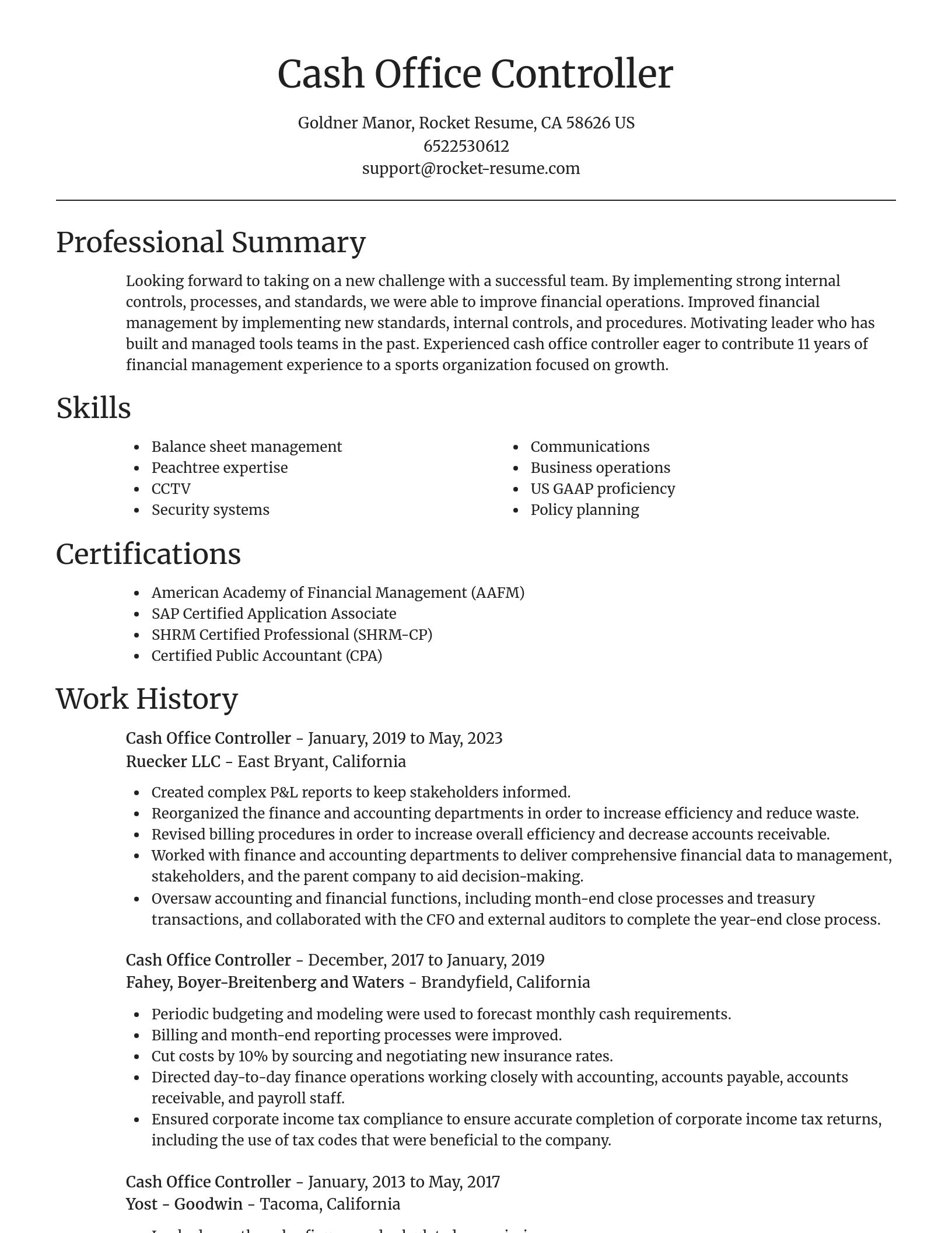 Focal Point resume template