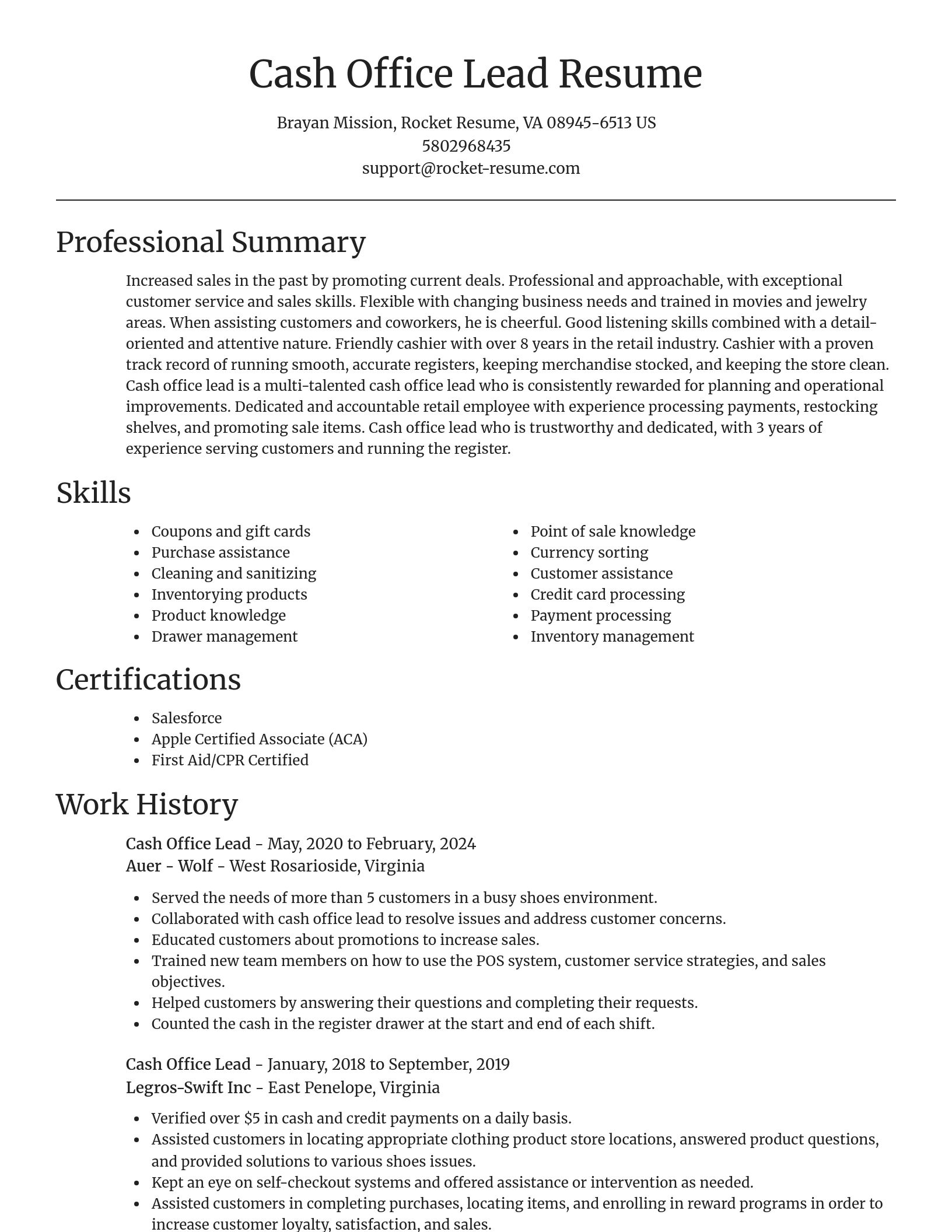 Focal Point resume template