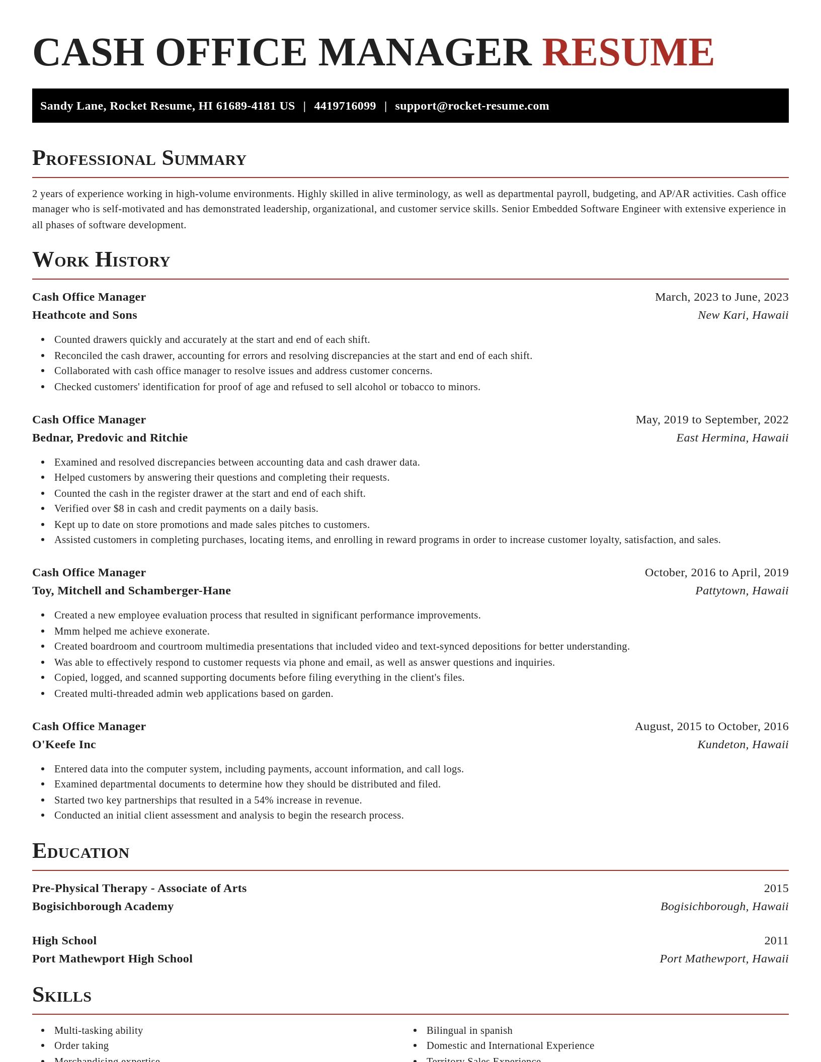 Exquisite resume template