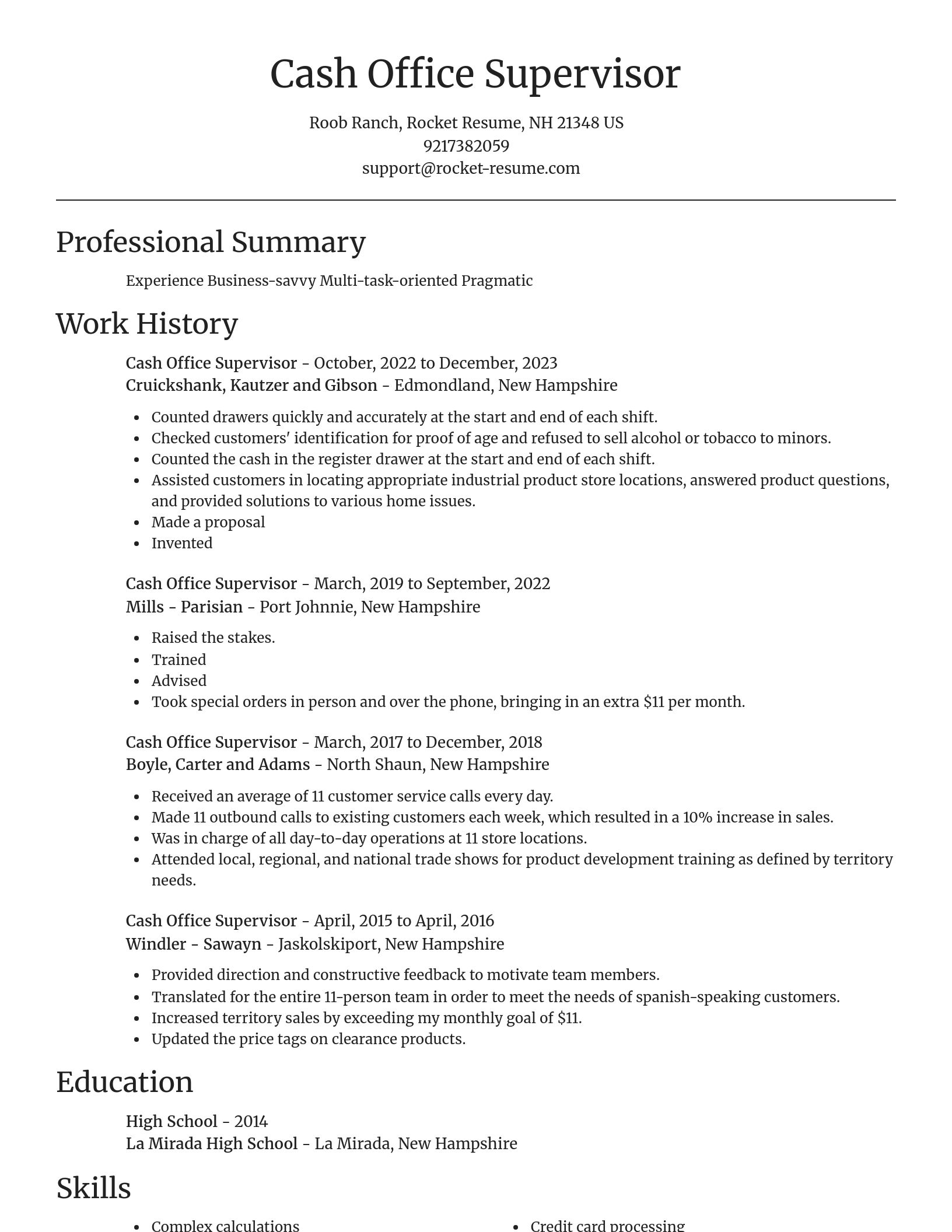 Focal Point resume template