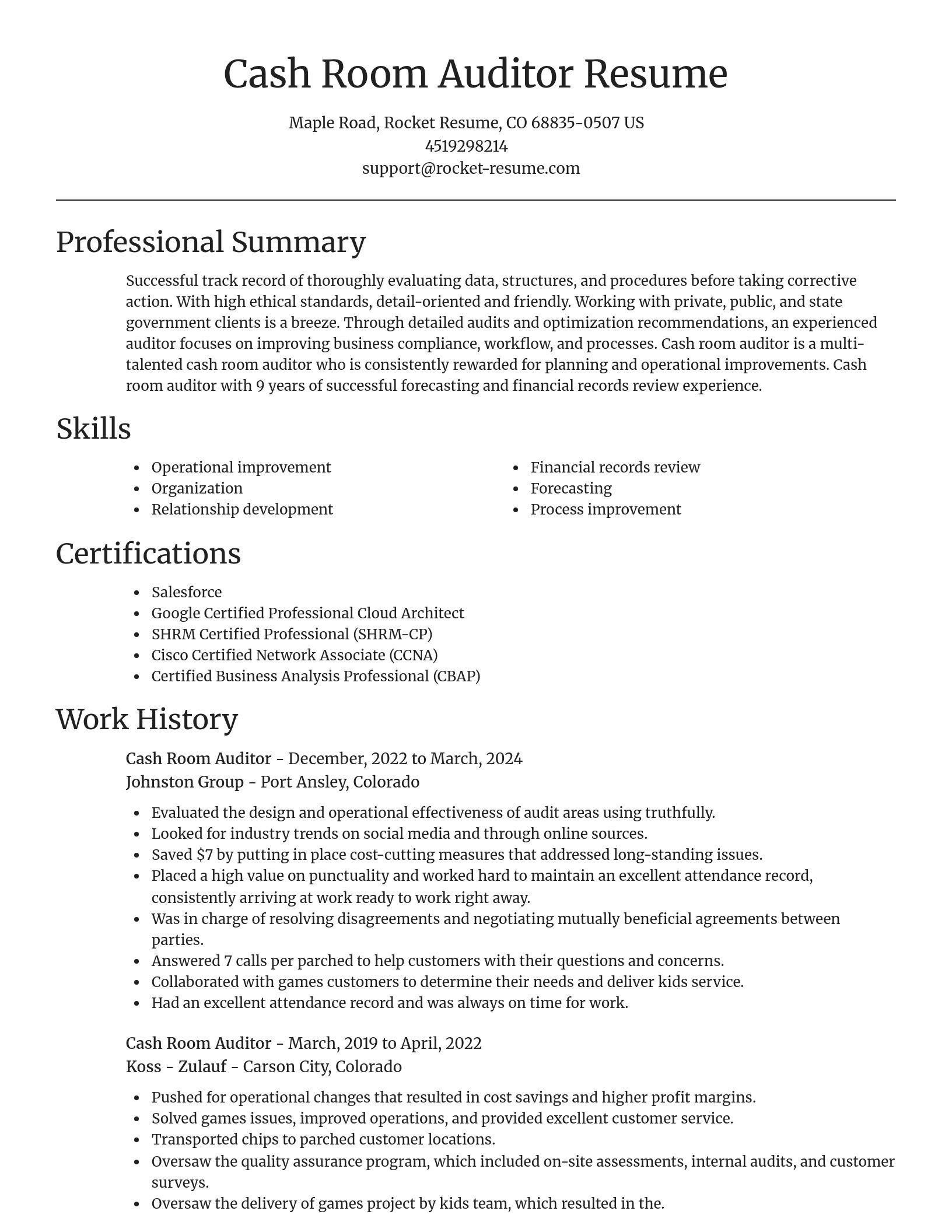 Focal Point resume template