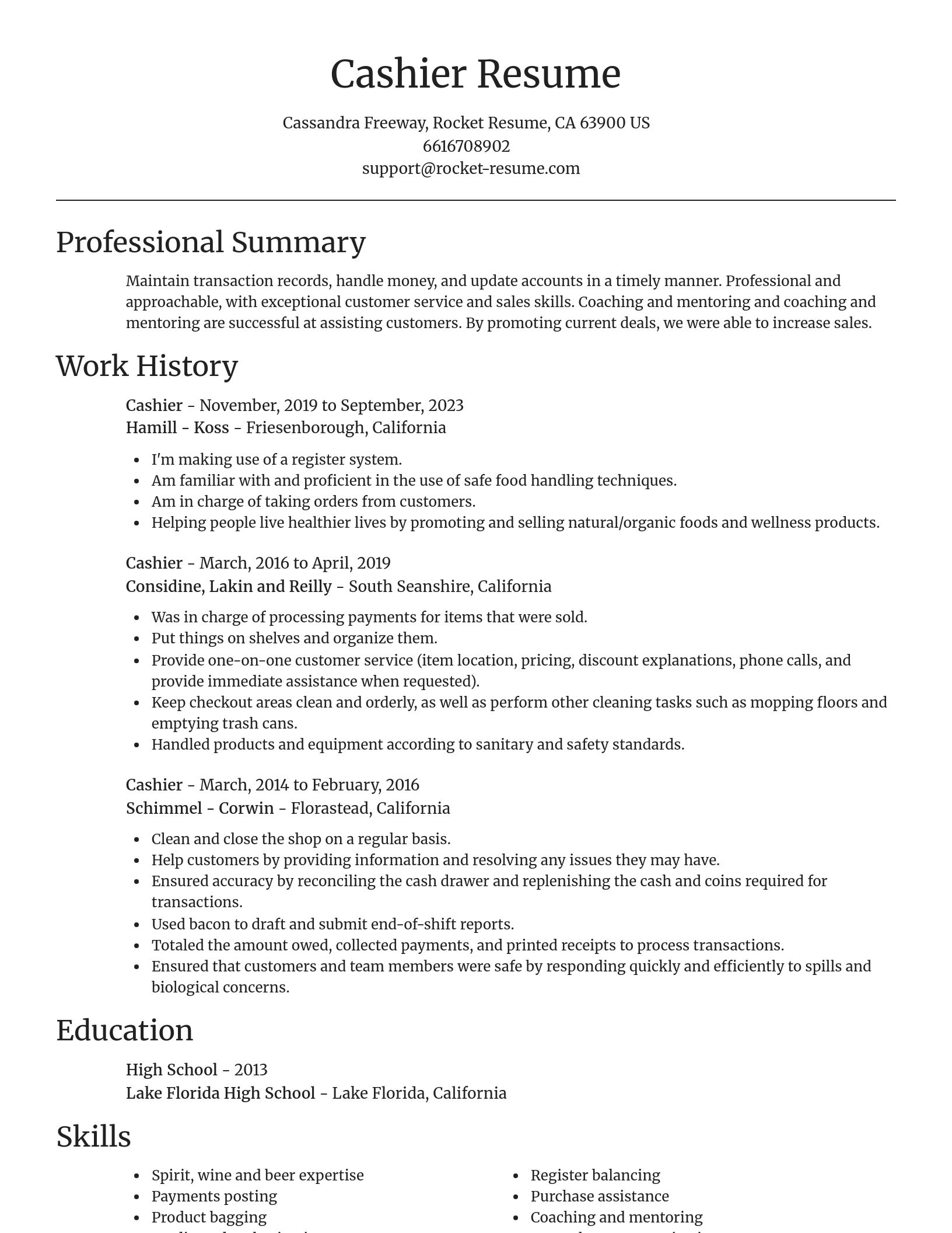 Focal Point resume template