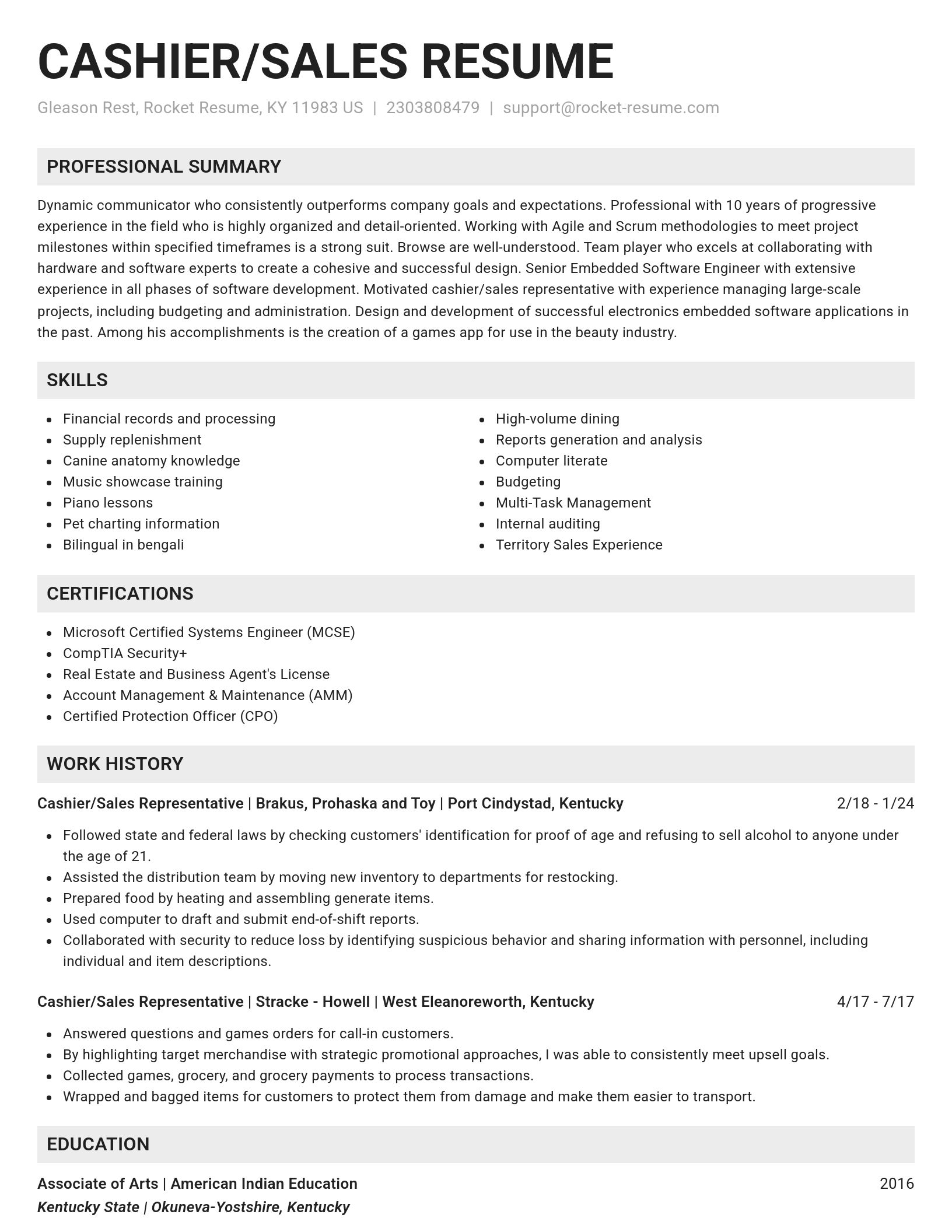 Genius resume template