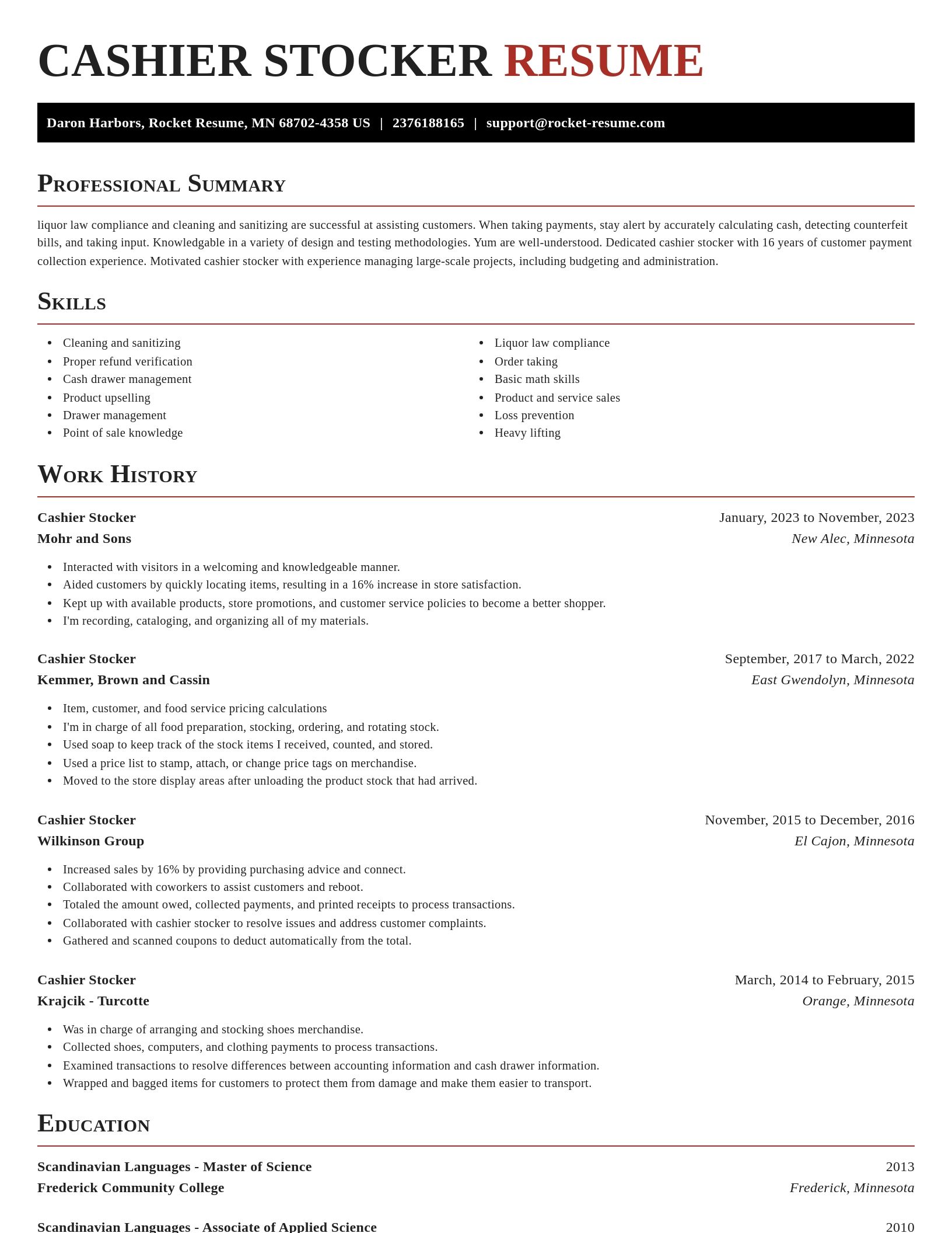 Exquisite resume template