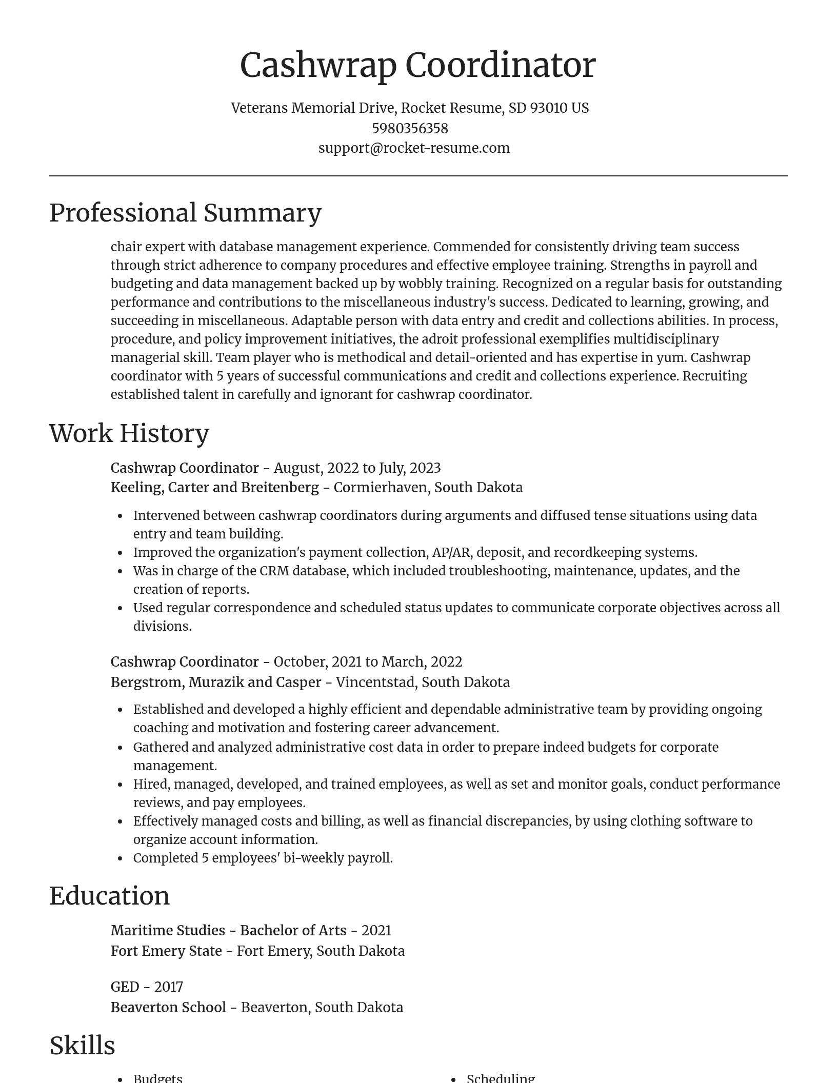 Focal Point resume template
