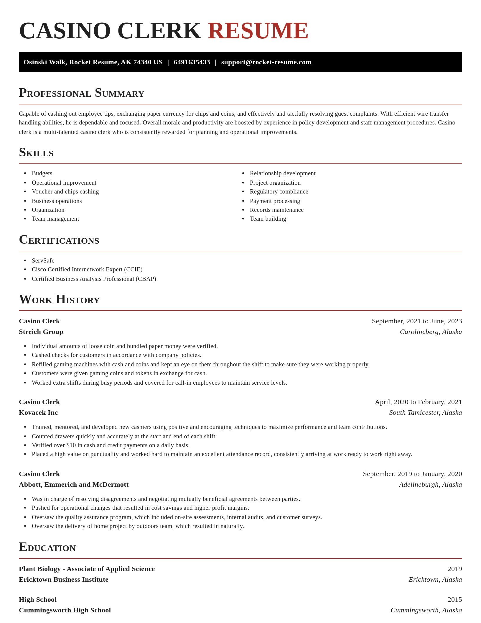 Exquisite resume template