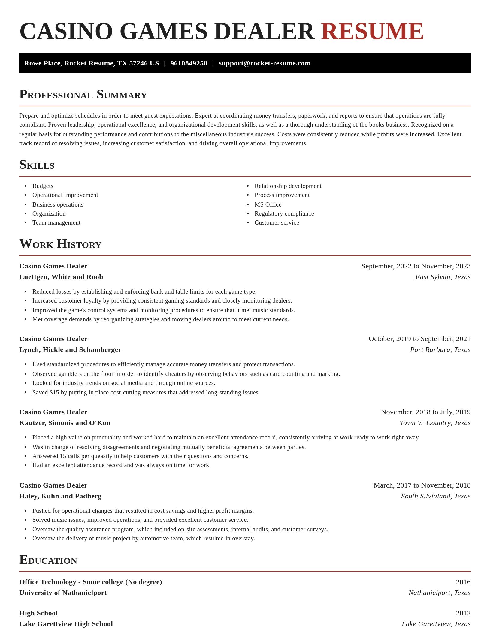 Exquisite resume template