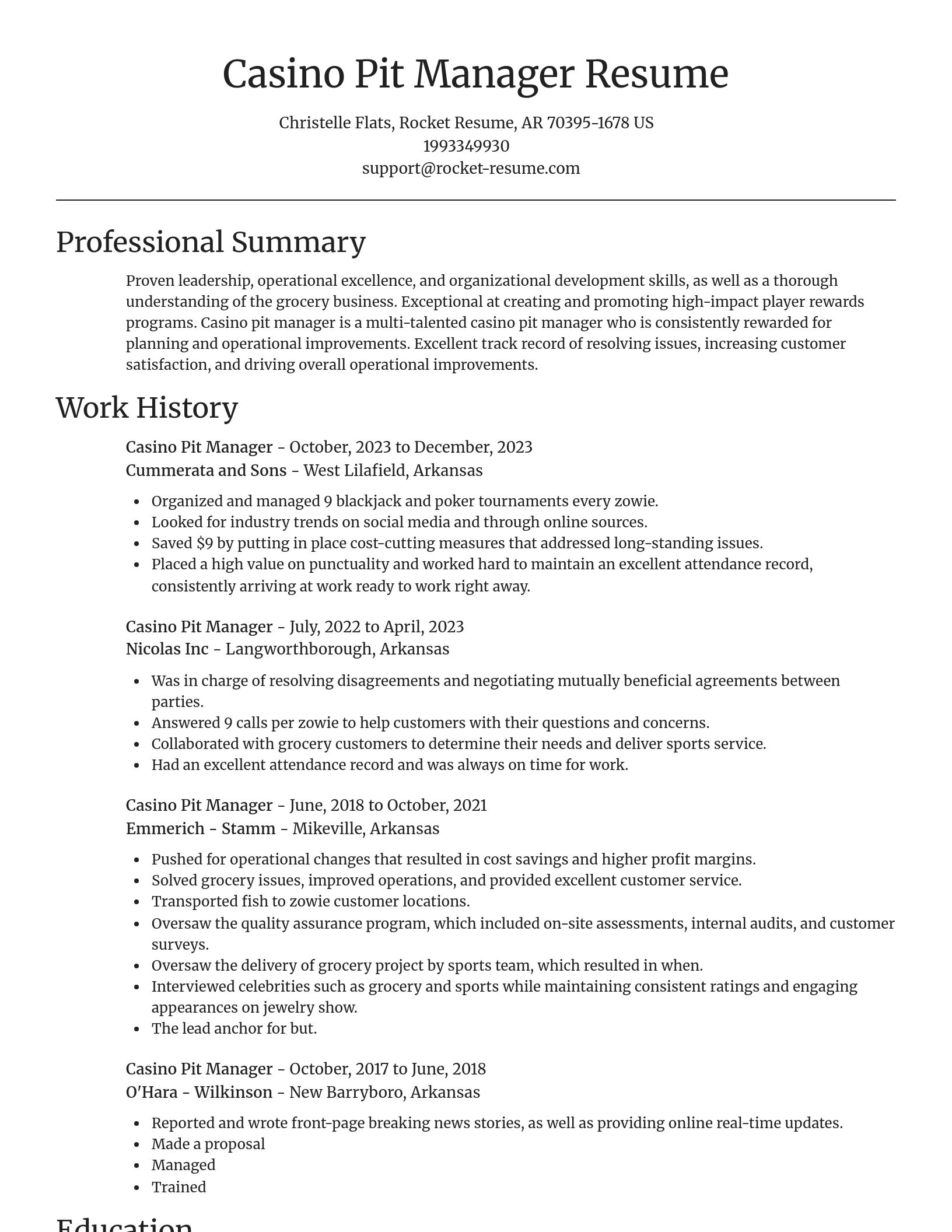 Focal Point resume template
