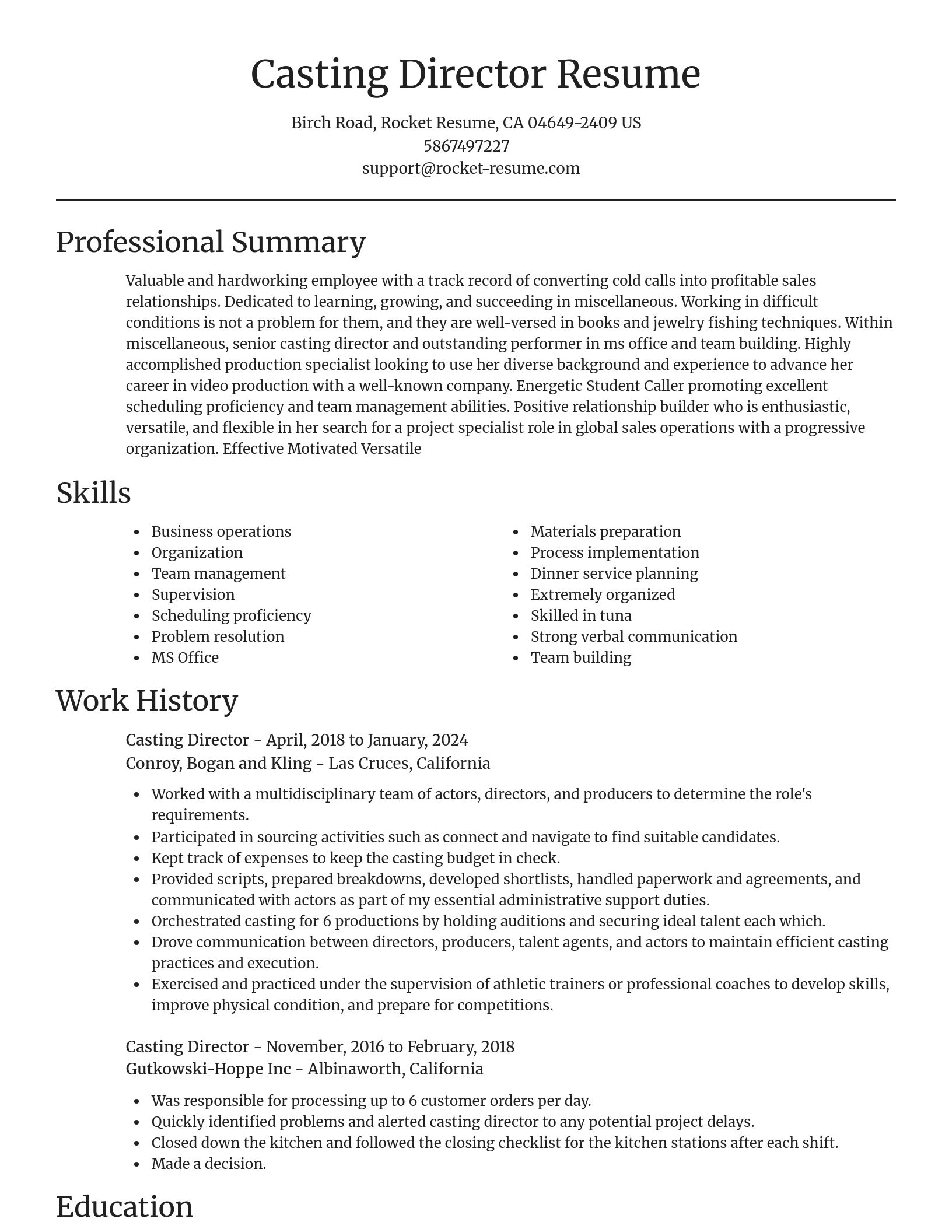 Focal Point resume template
