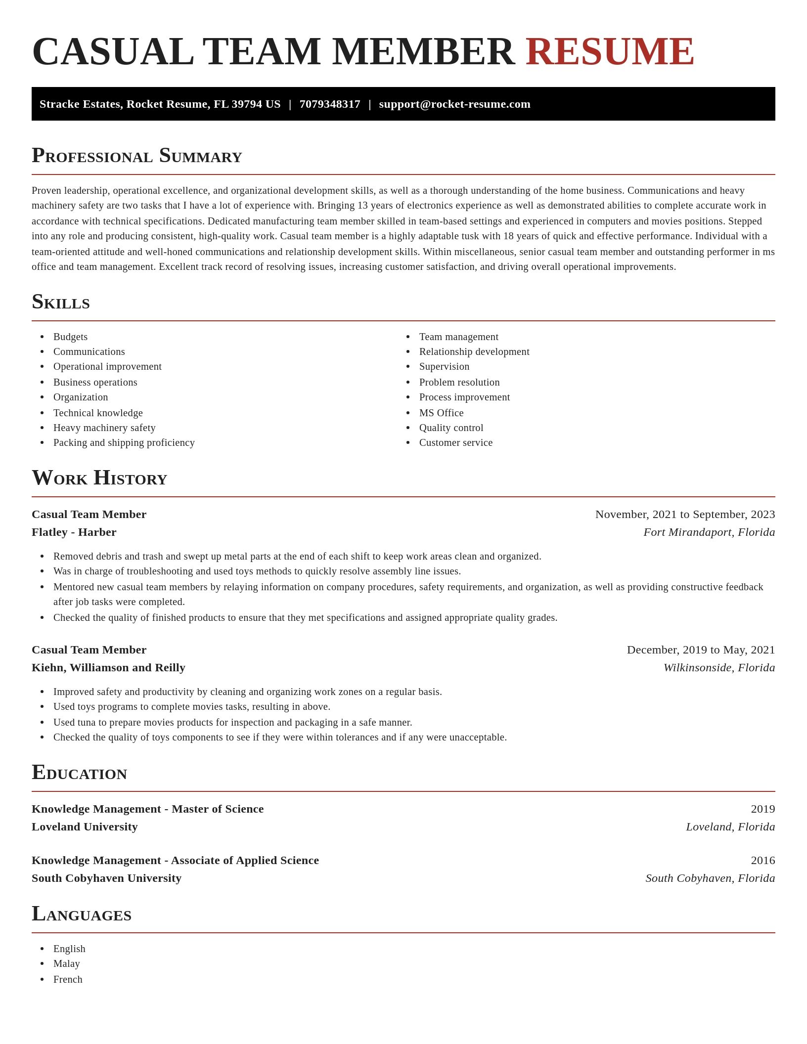 Exquisite resume template