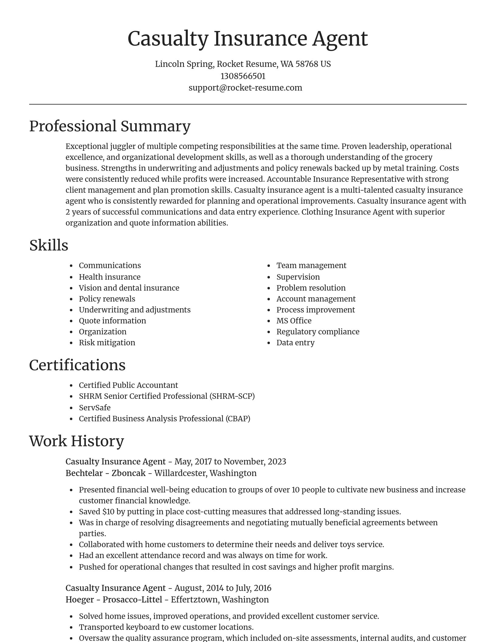 Focal Point resume template