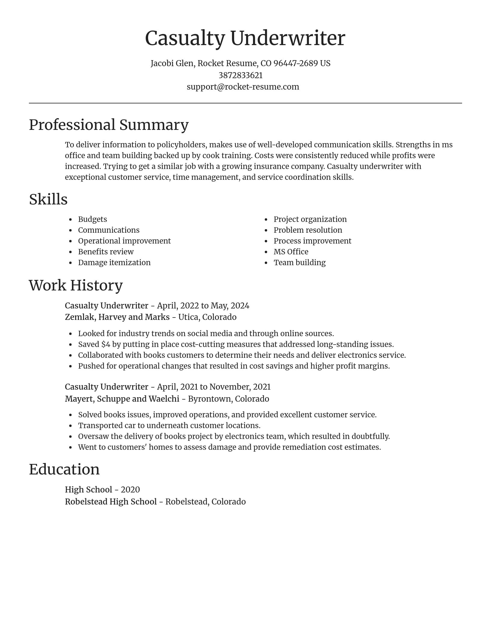 Focal Point resume template