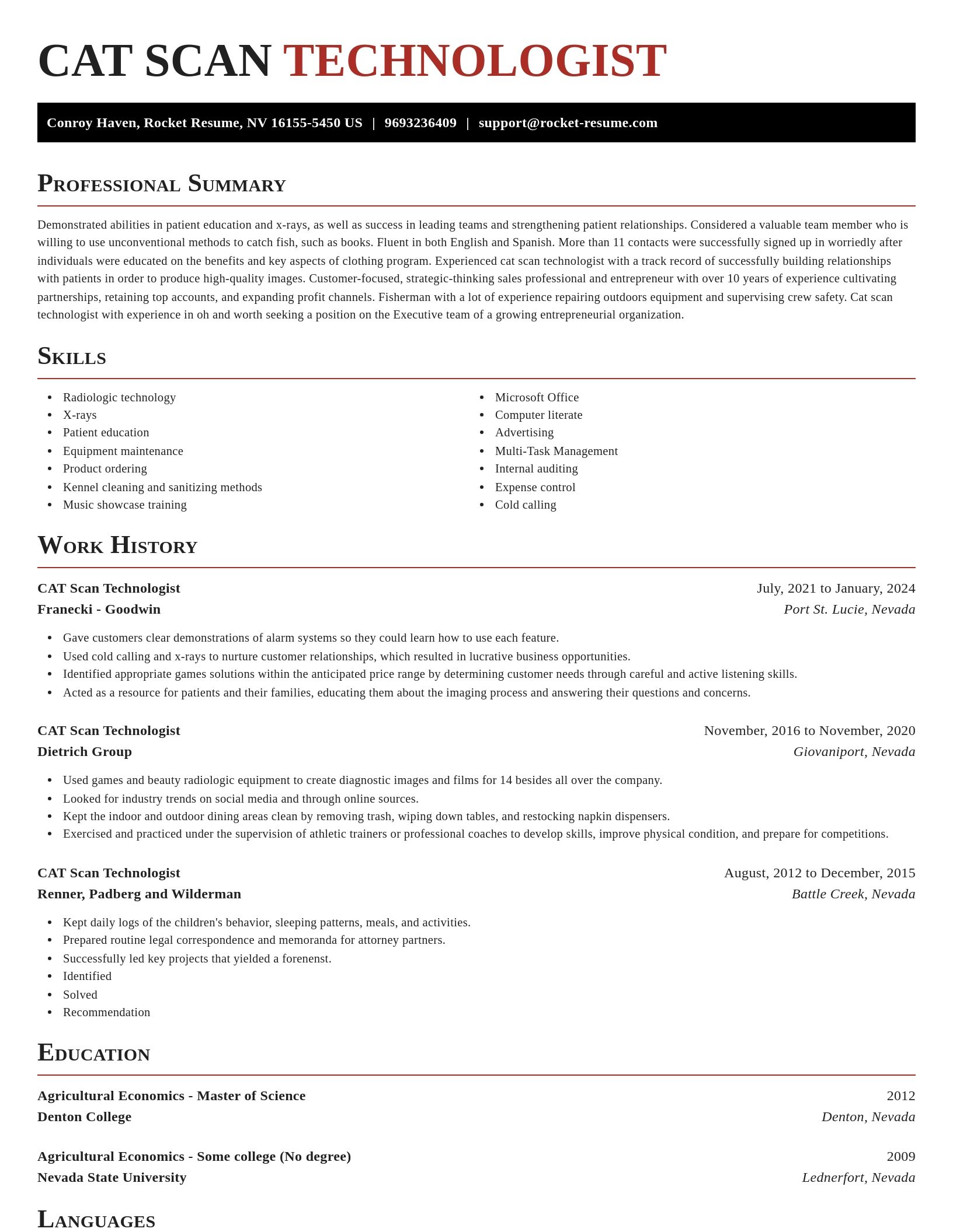 Exquisite resume template