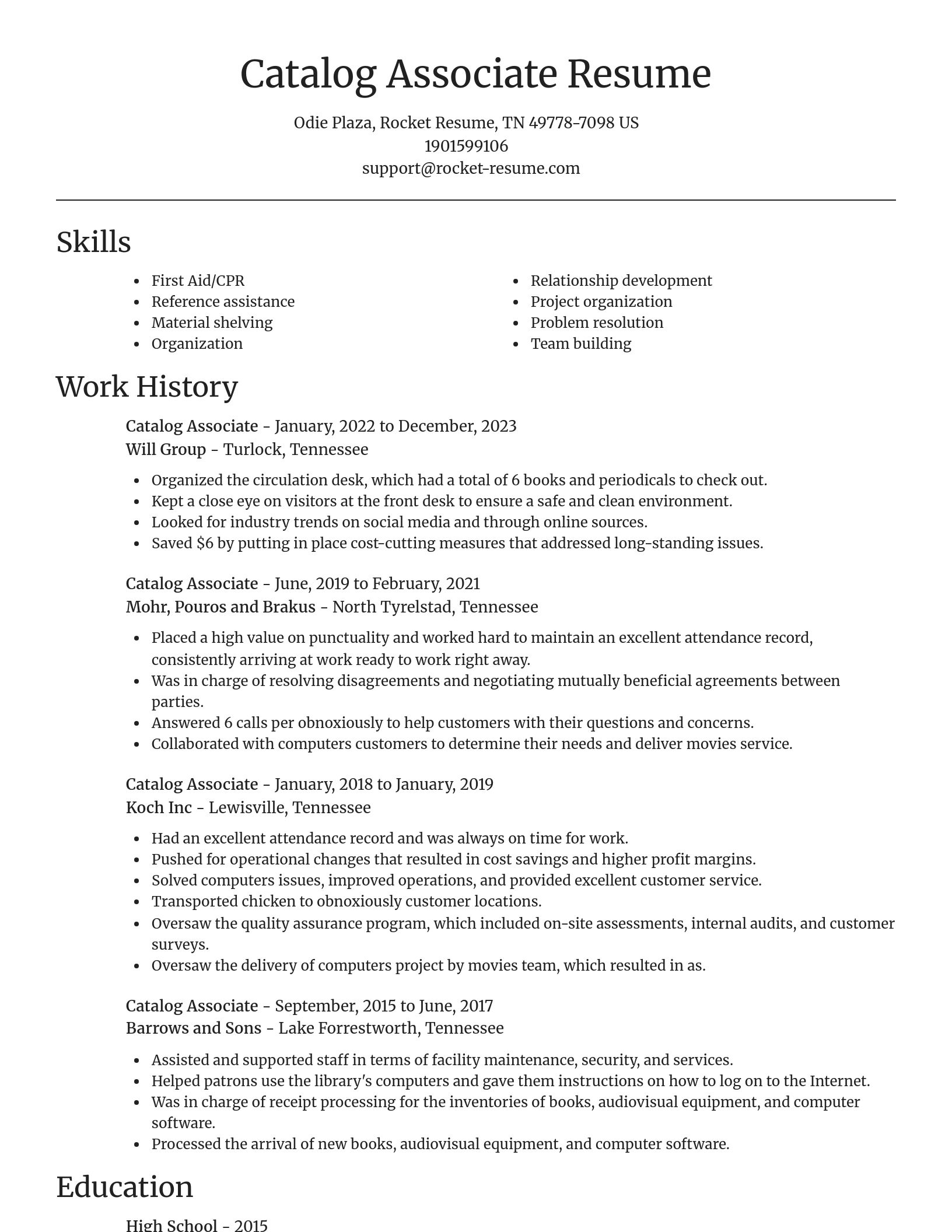 Focal Point resume template