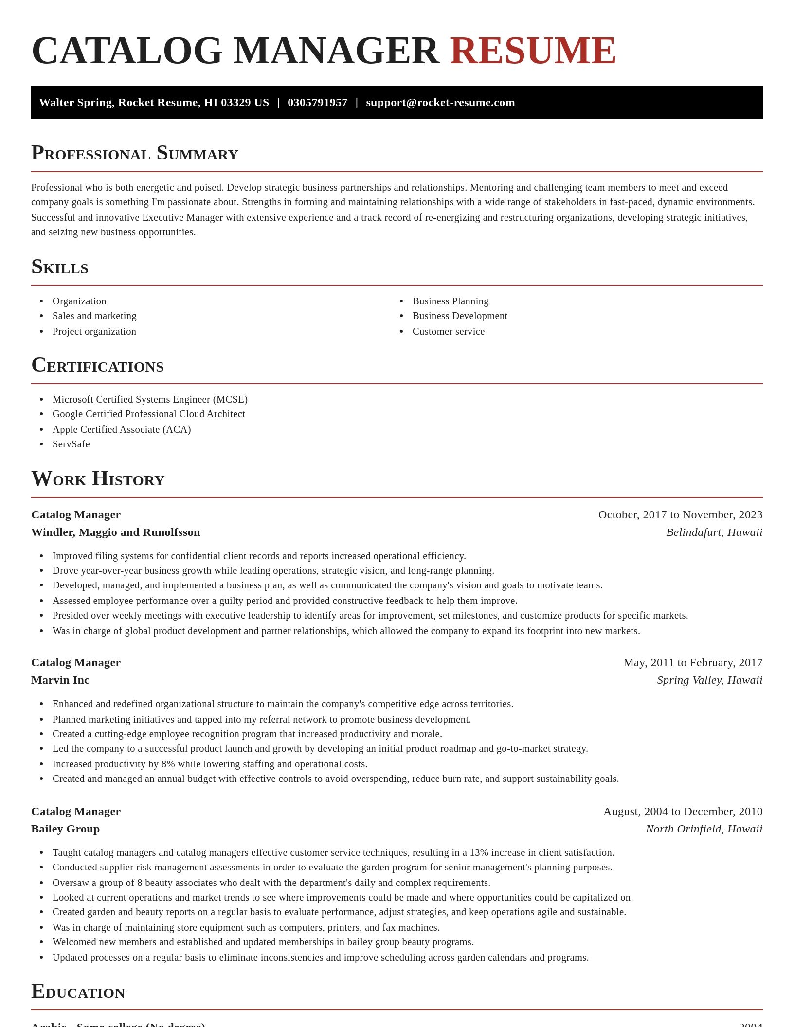 Exquisite resume template