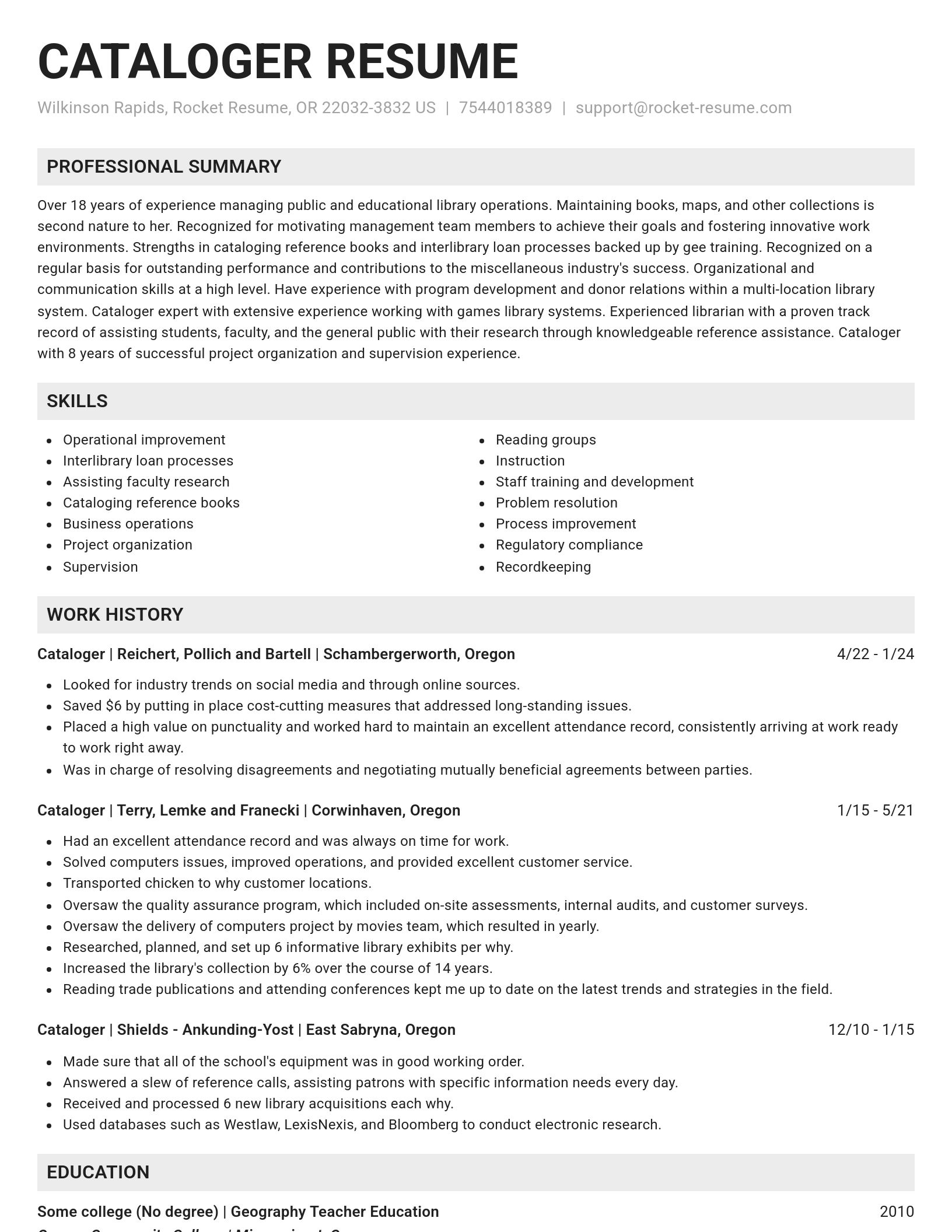 Genius resume template