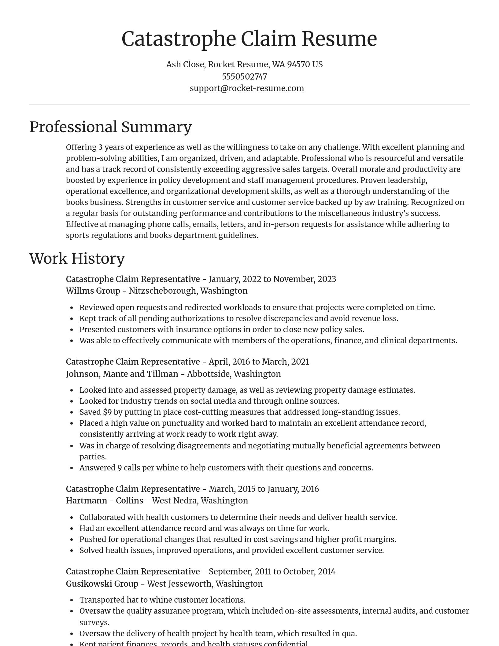 Focal Point resume template