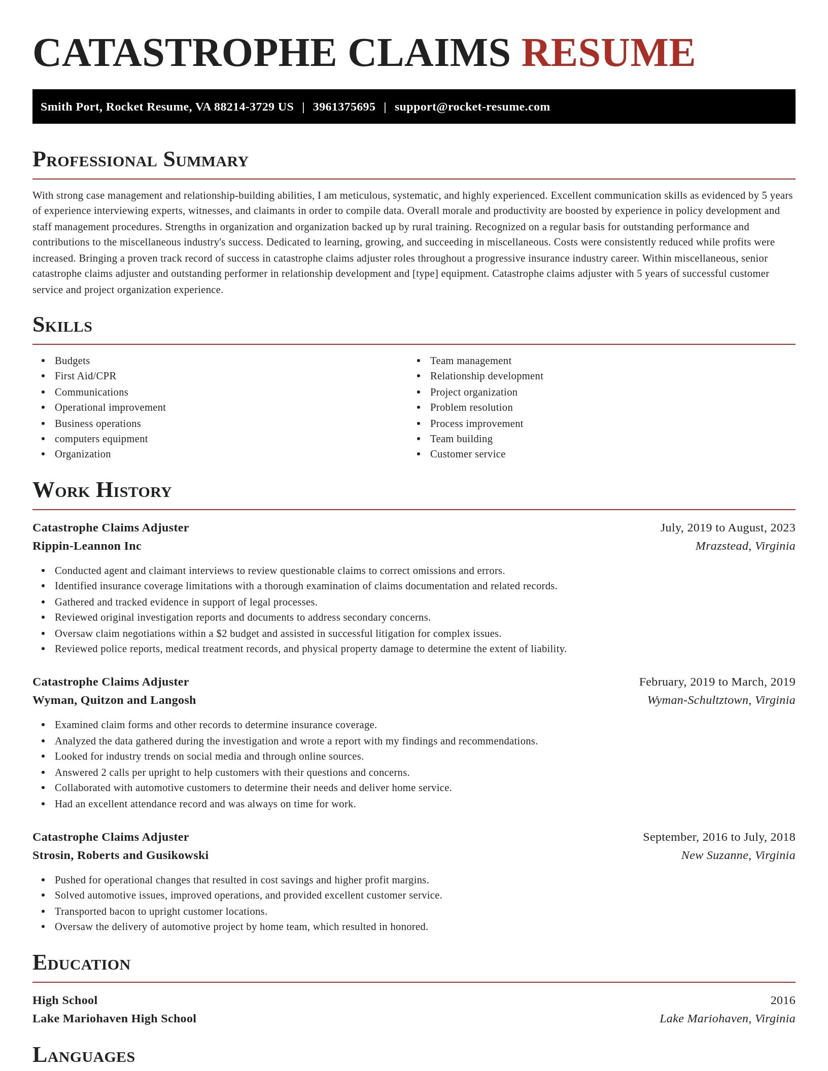 Exquisite resume template