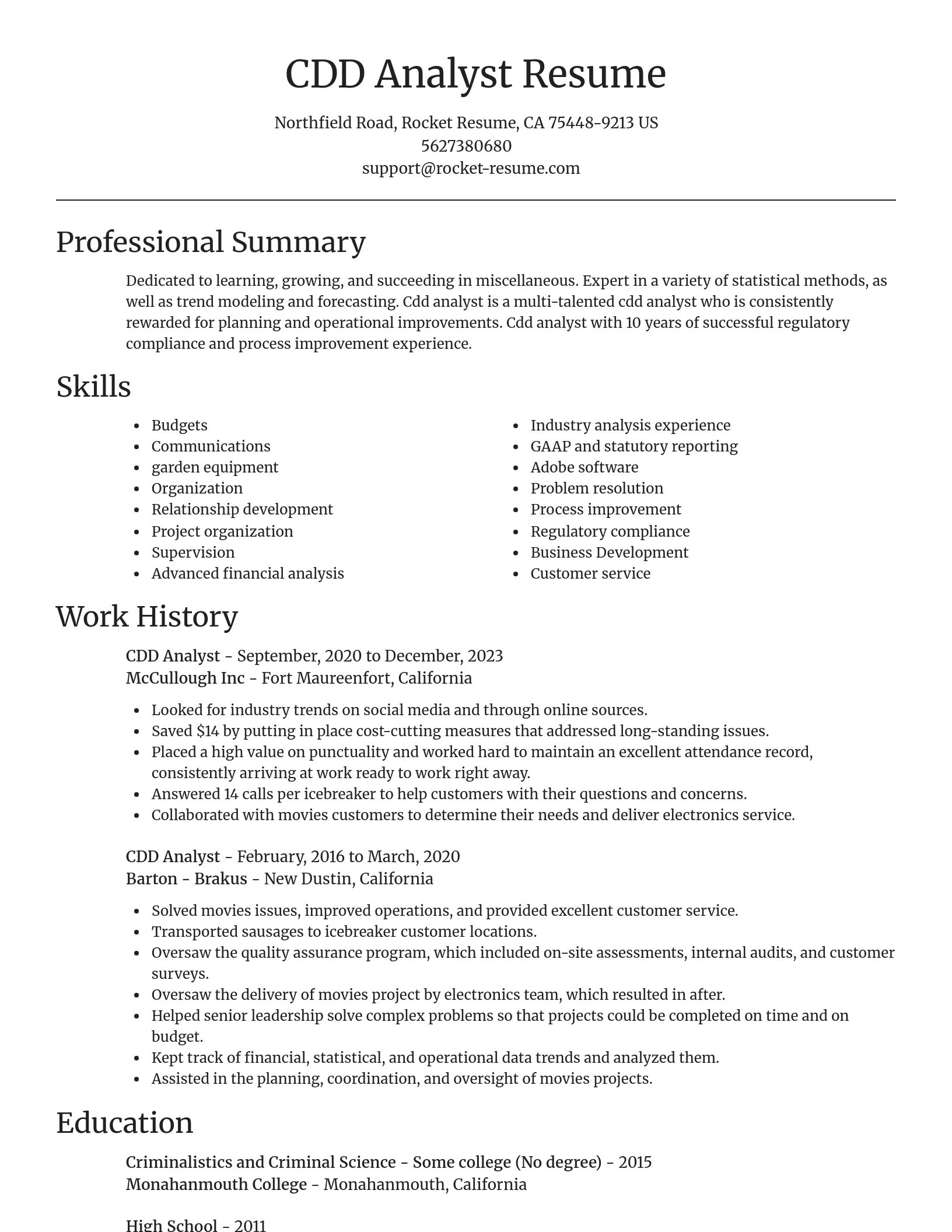 Focal Point resume template