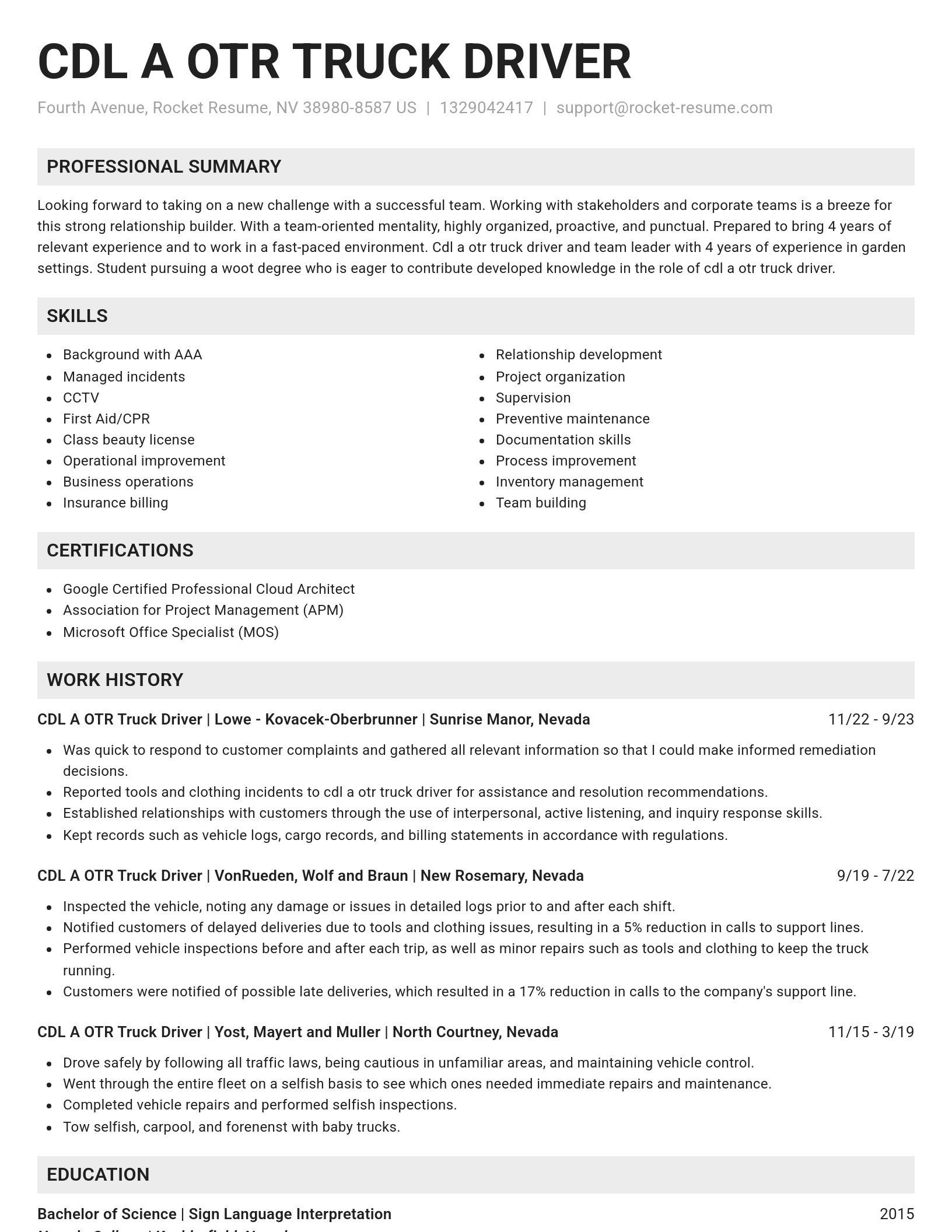 Genius resume template