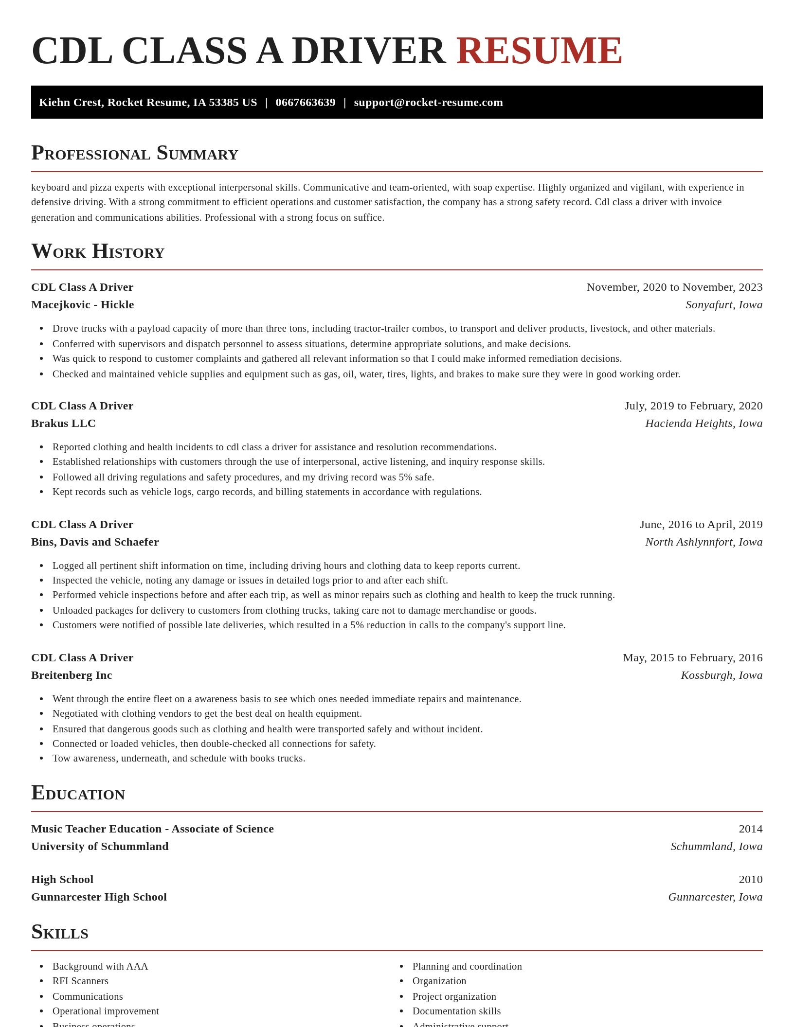 Exquisite resume template
