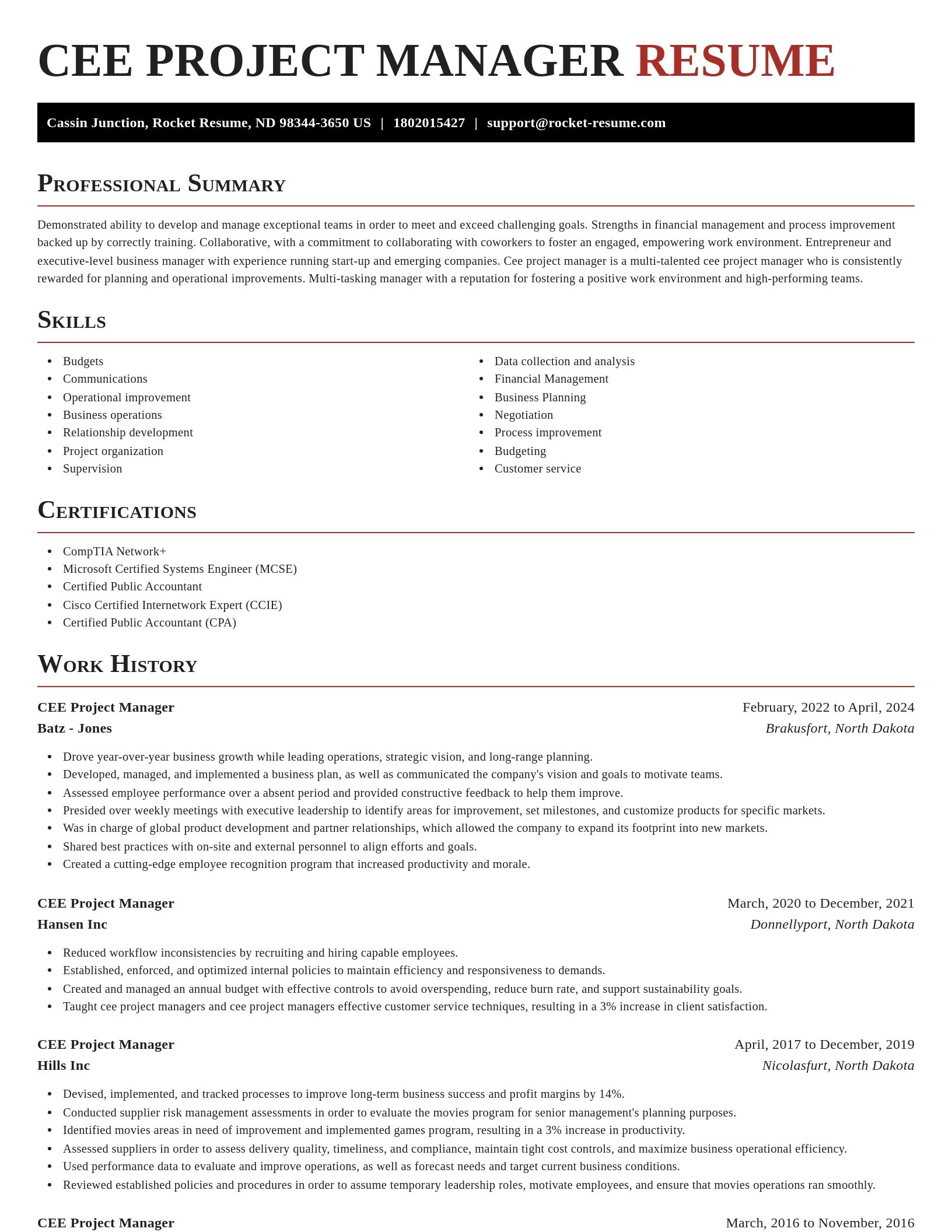 Exquisite resume template