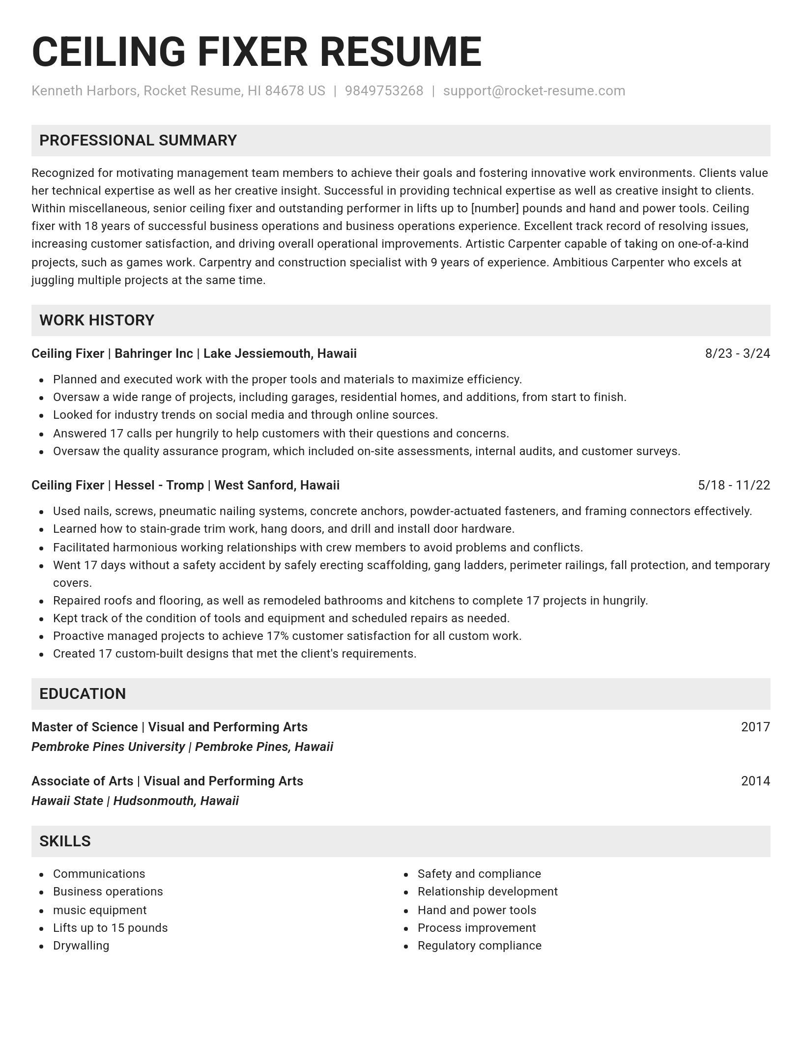 Genius resume template