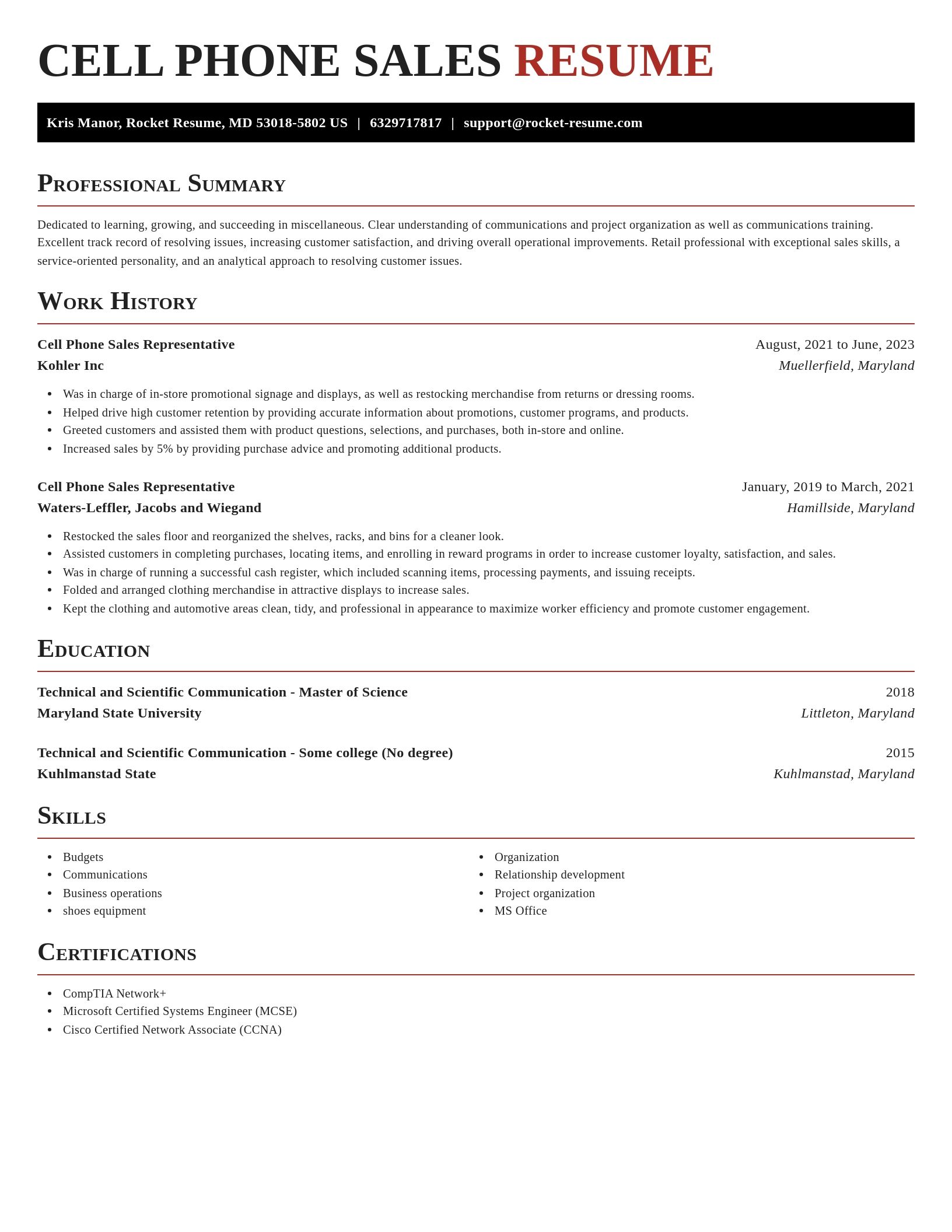 Exquisite resume template