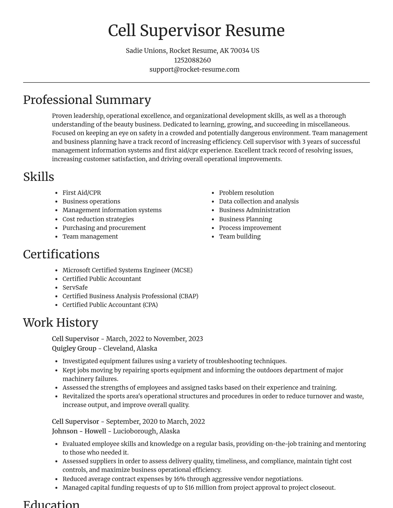 Focal Point resume template