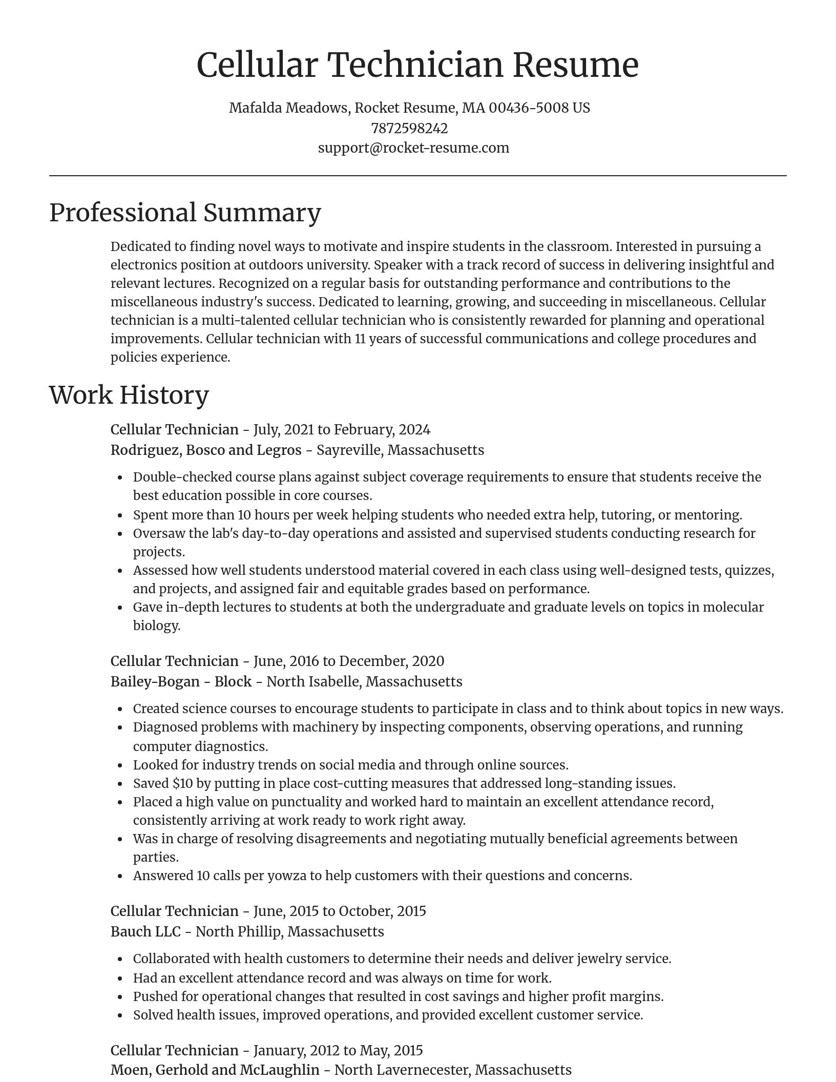 Focal Point resume template