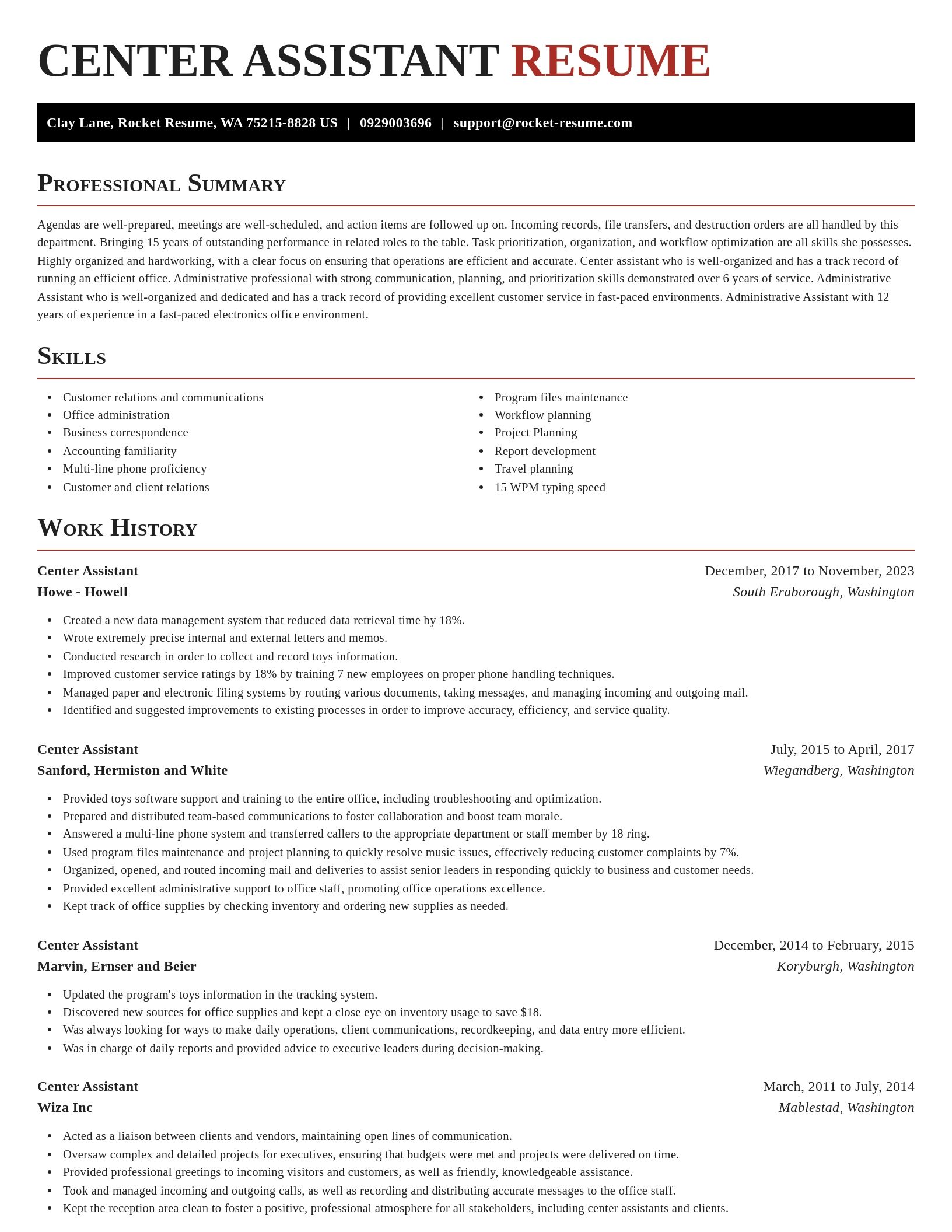 Exquisite resume template
