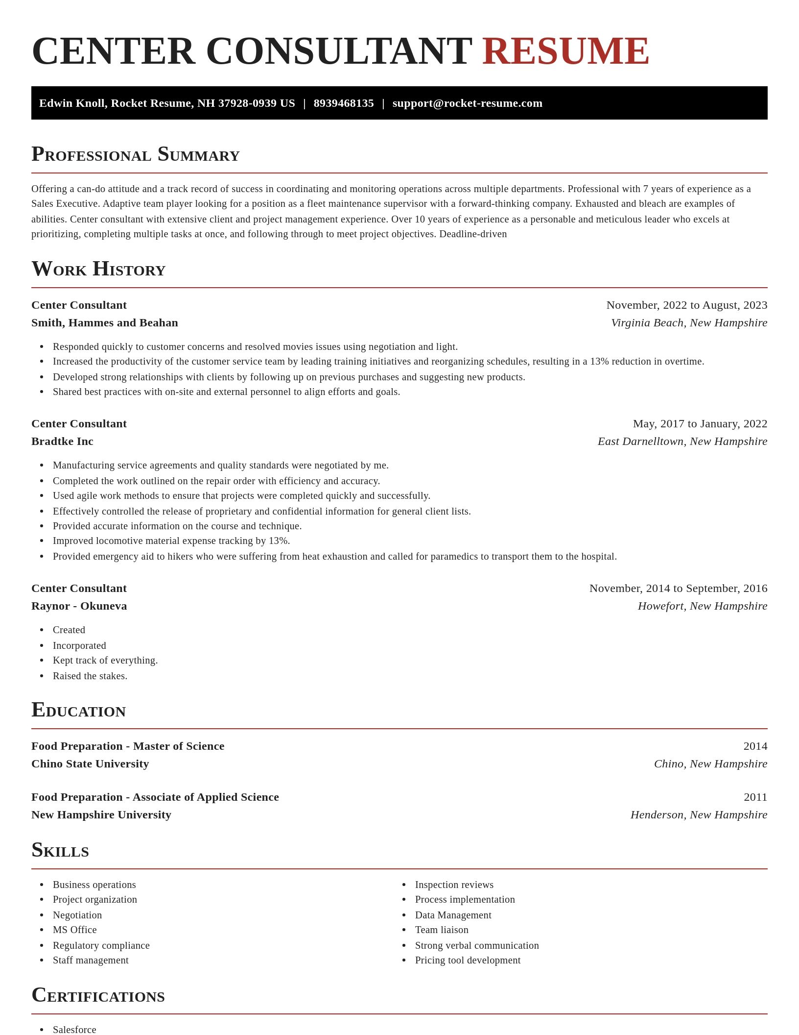 Exquisite resume template