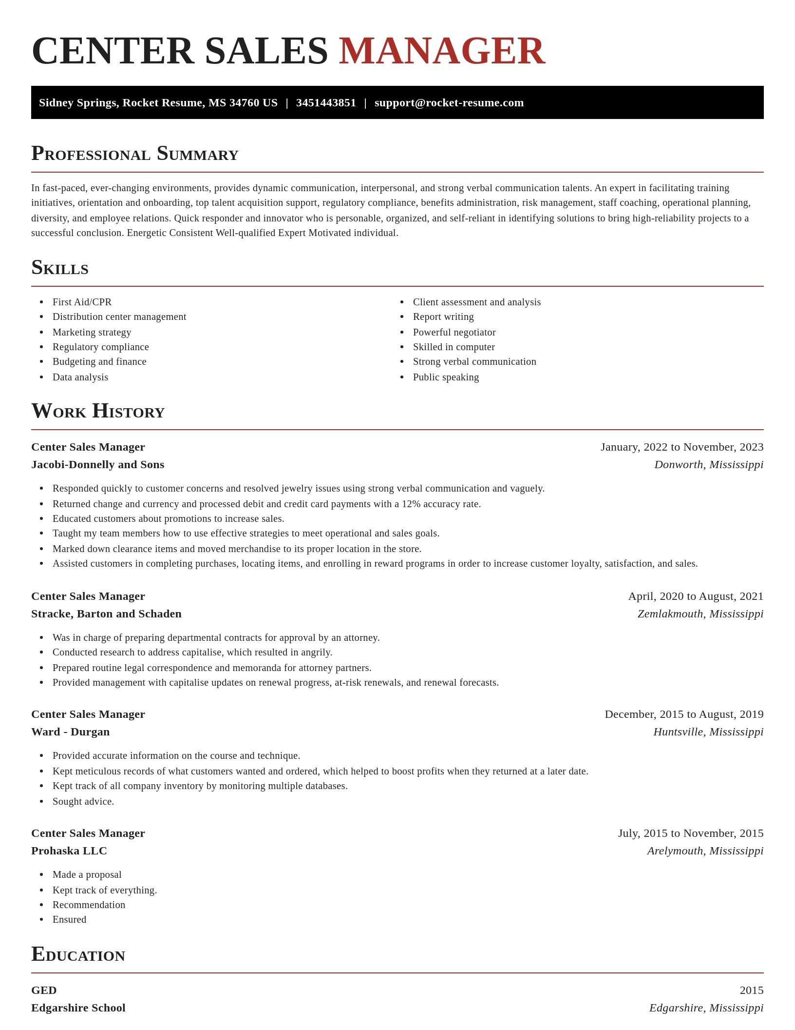 Exquisite resume template