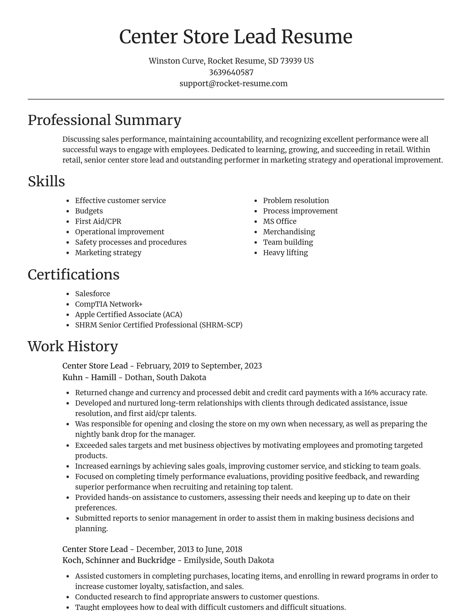 Focal Point resume template