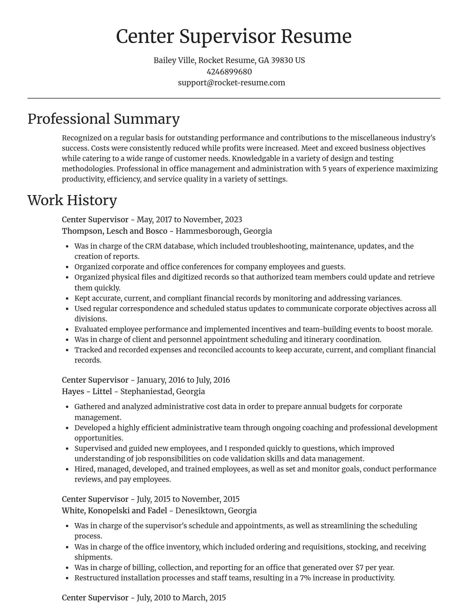Focal Point resume template