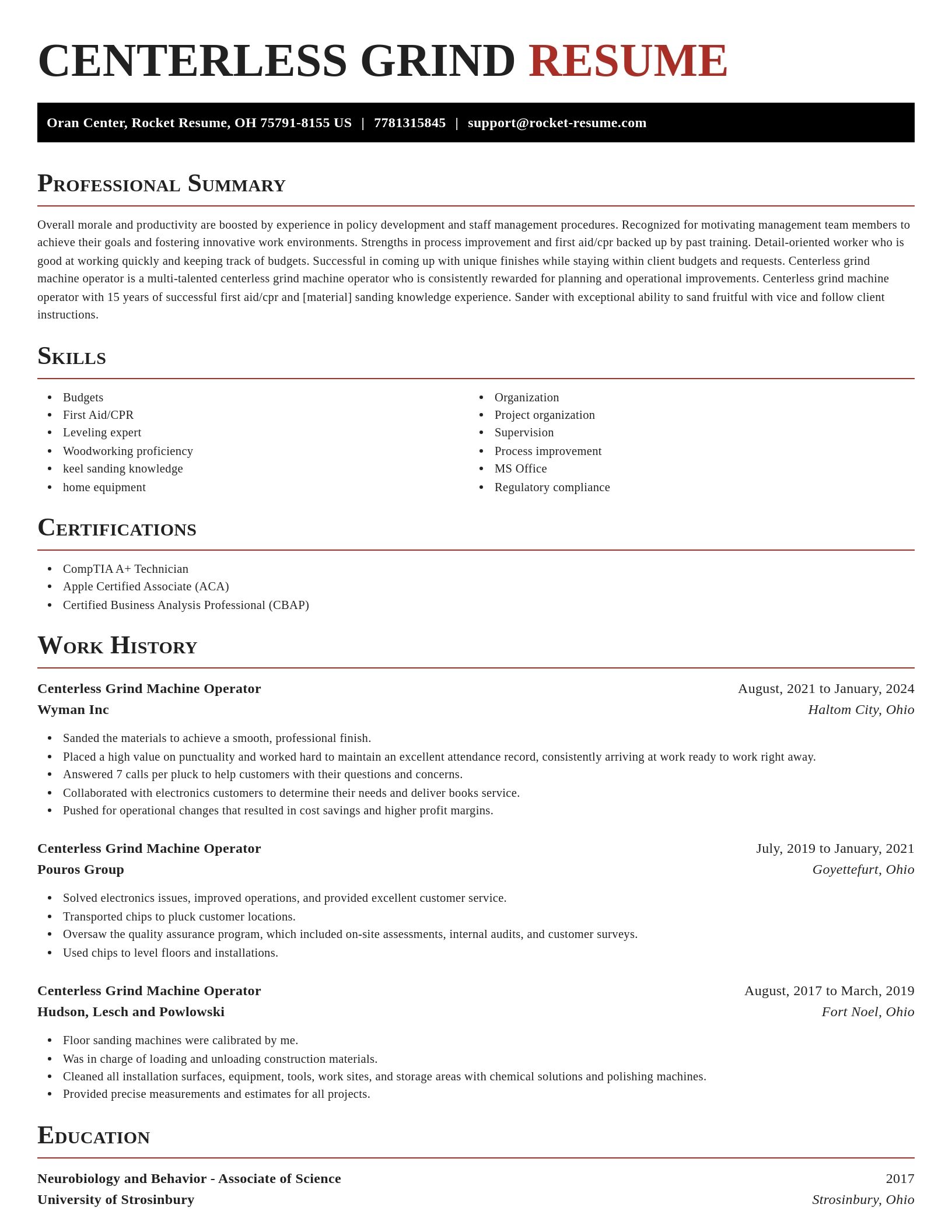 Exquisite resume template