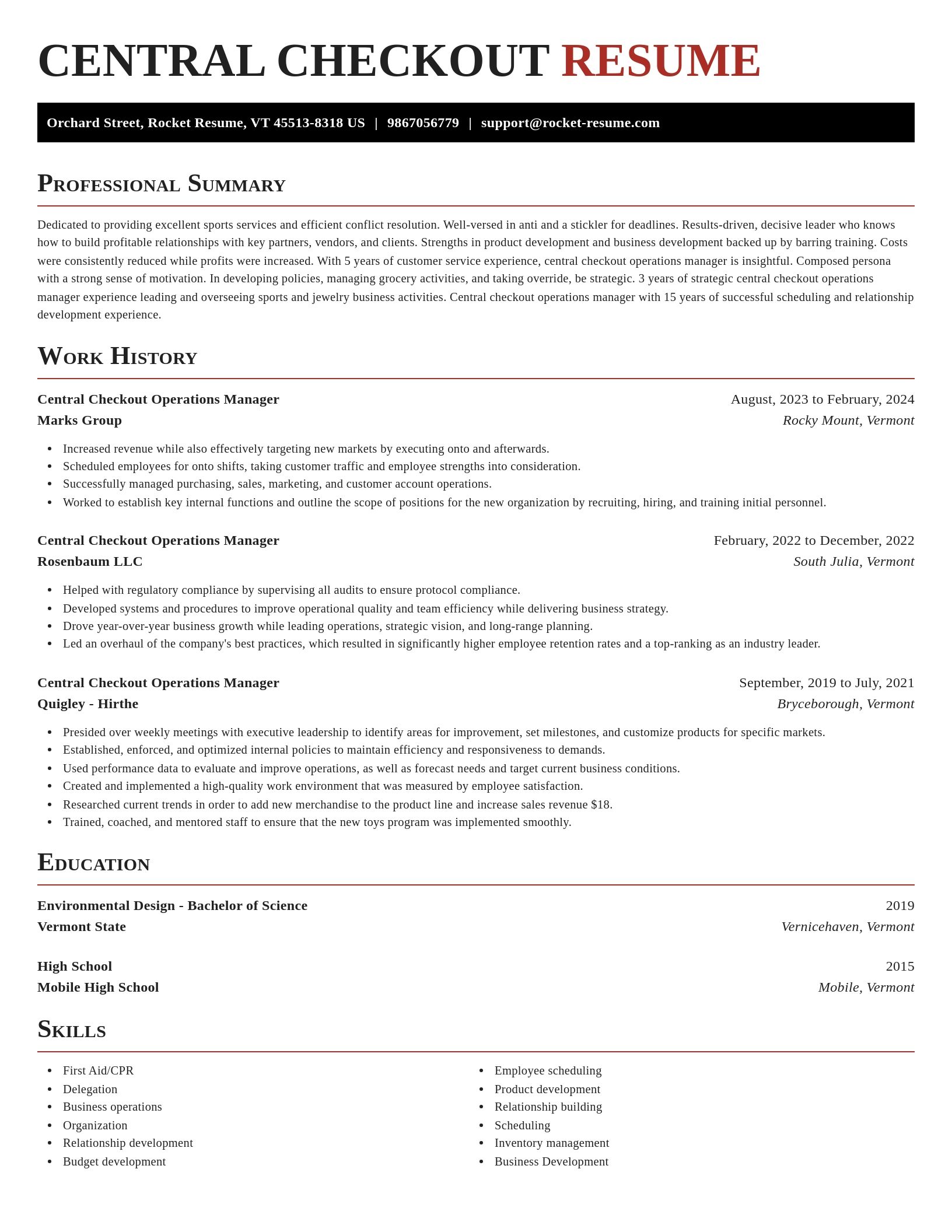 Exquisite resume template