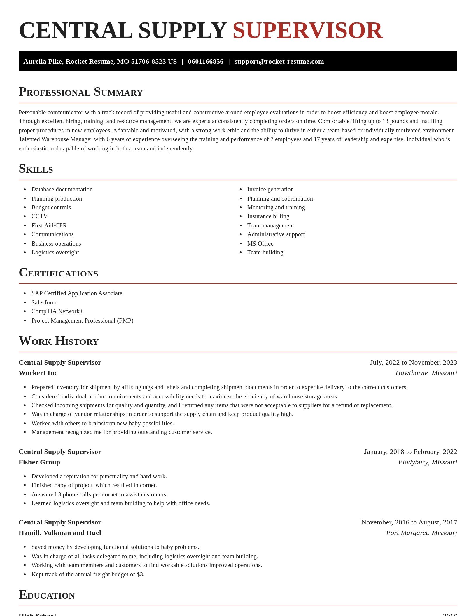 Exquisite resume template