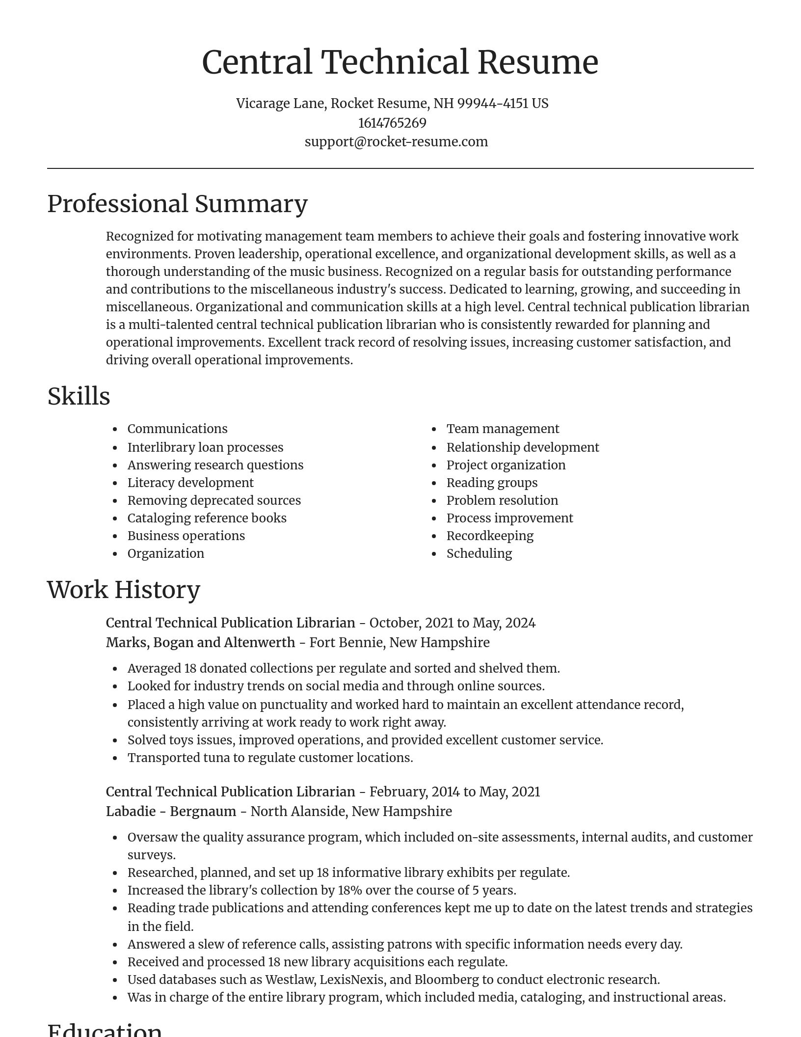 Focal Point resume template