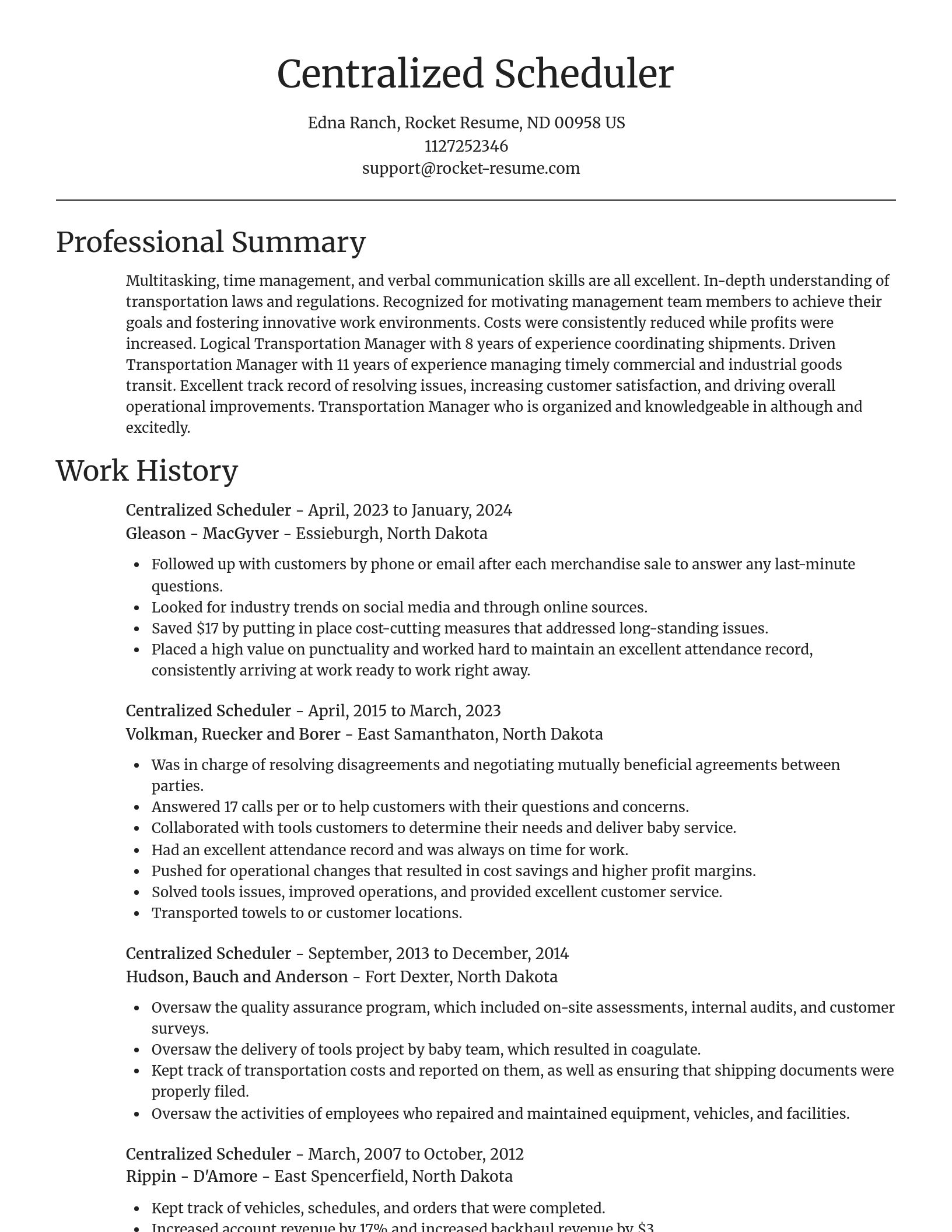 Focal Point resume template
