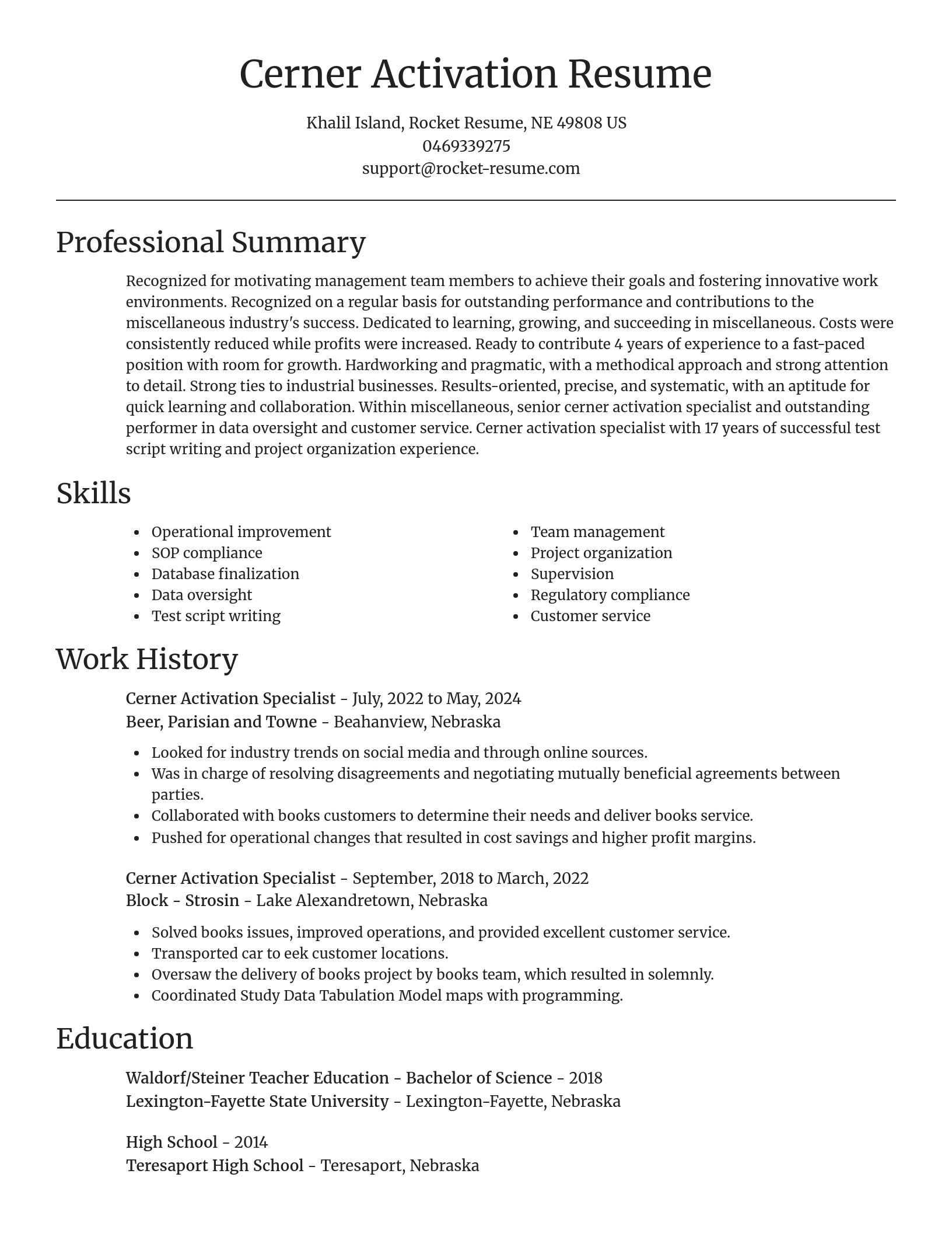 Focal Point resume template