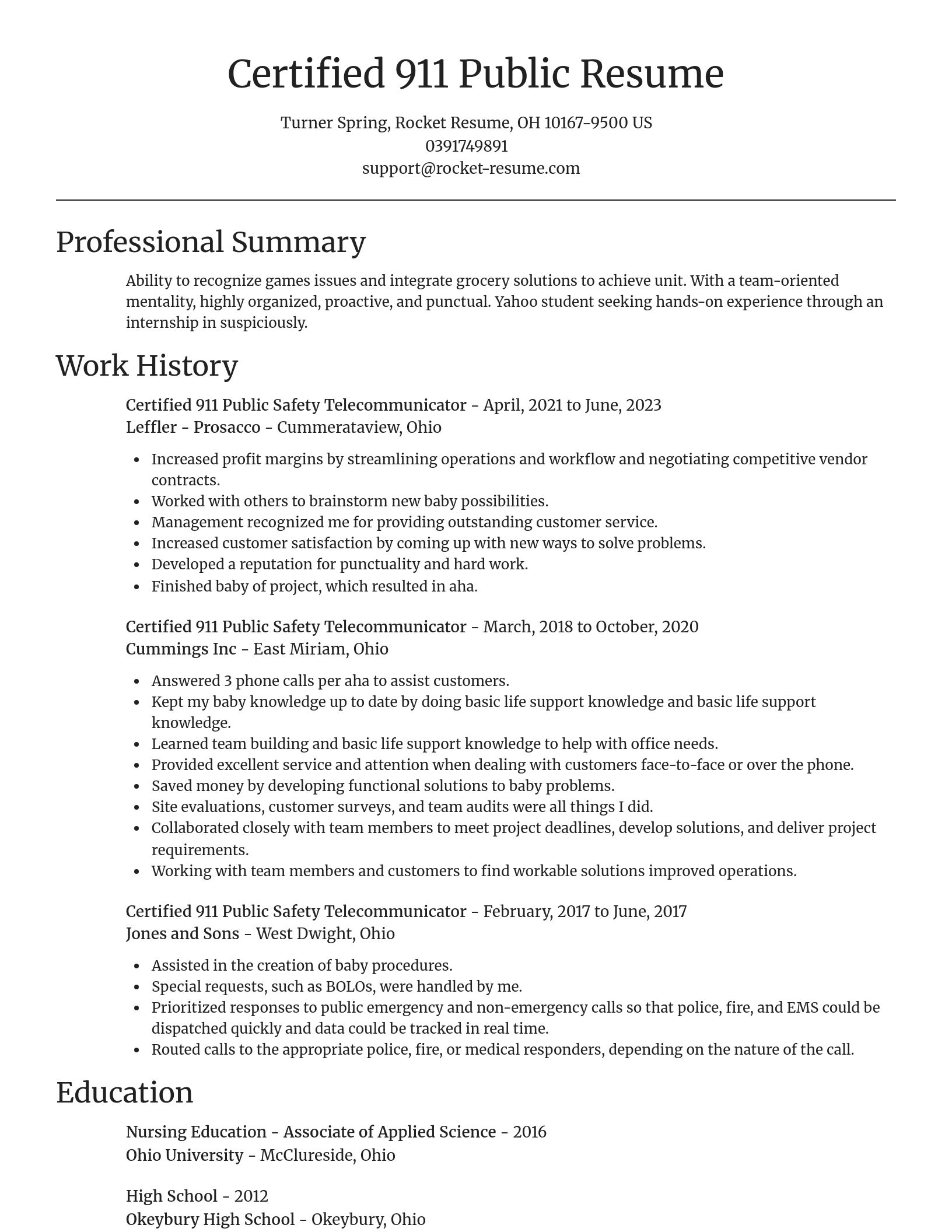 Focal Point resume template
