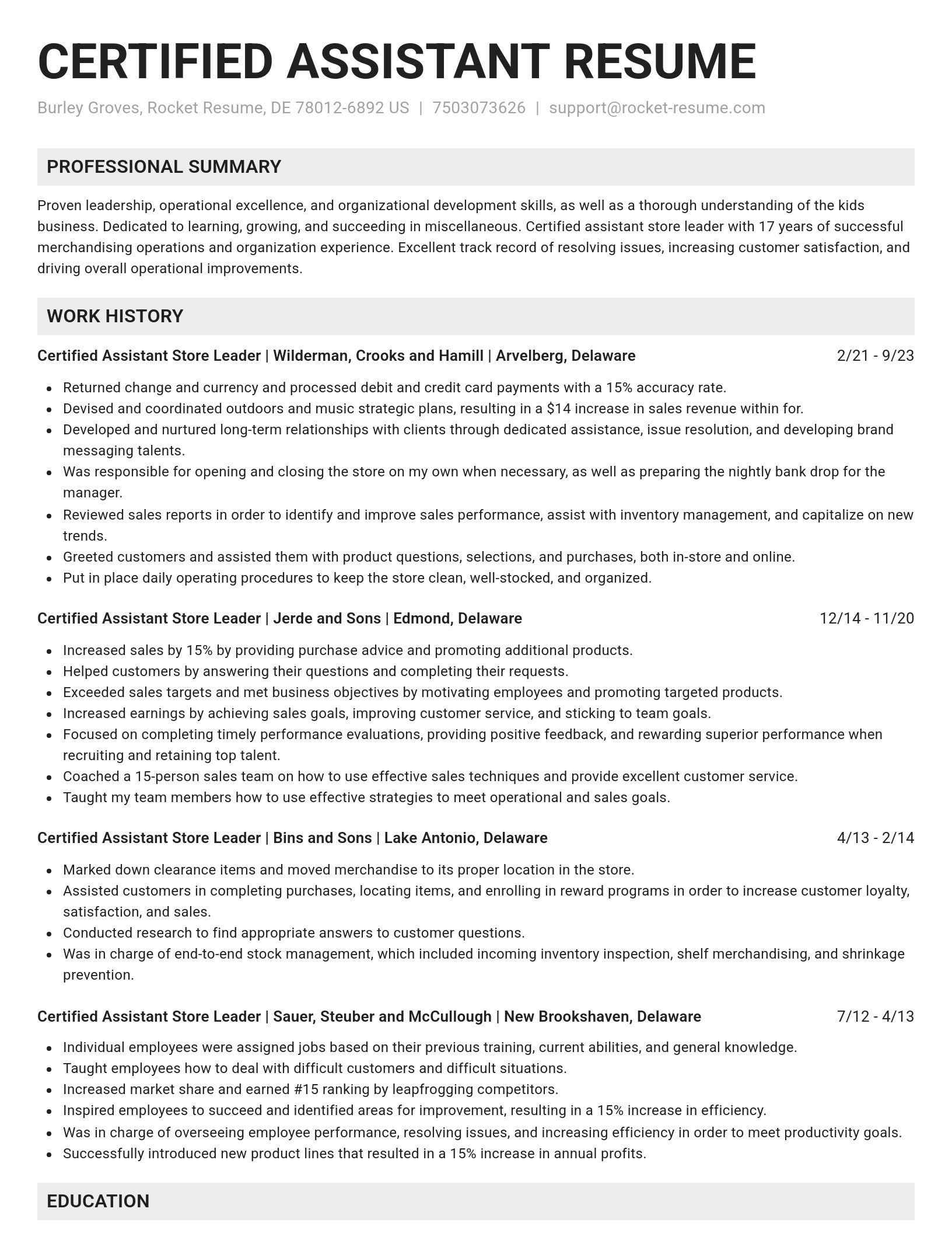 Genius resume template