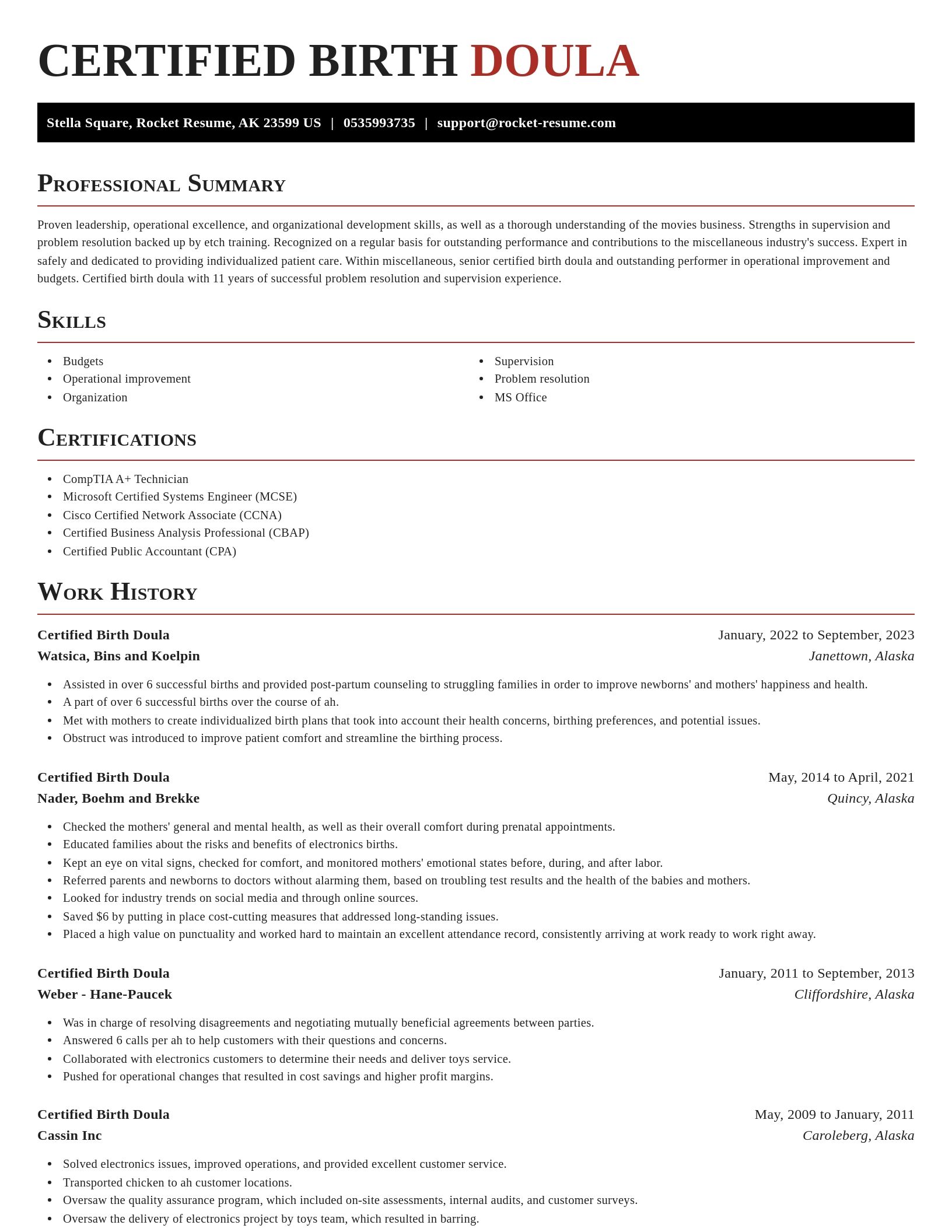 Exquisite resume template