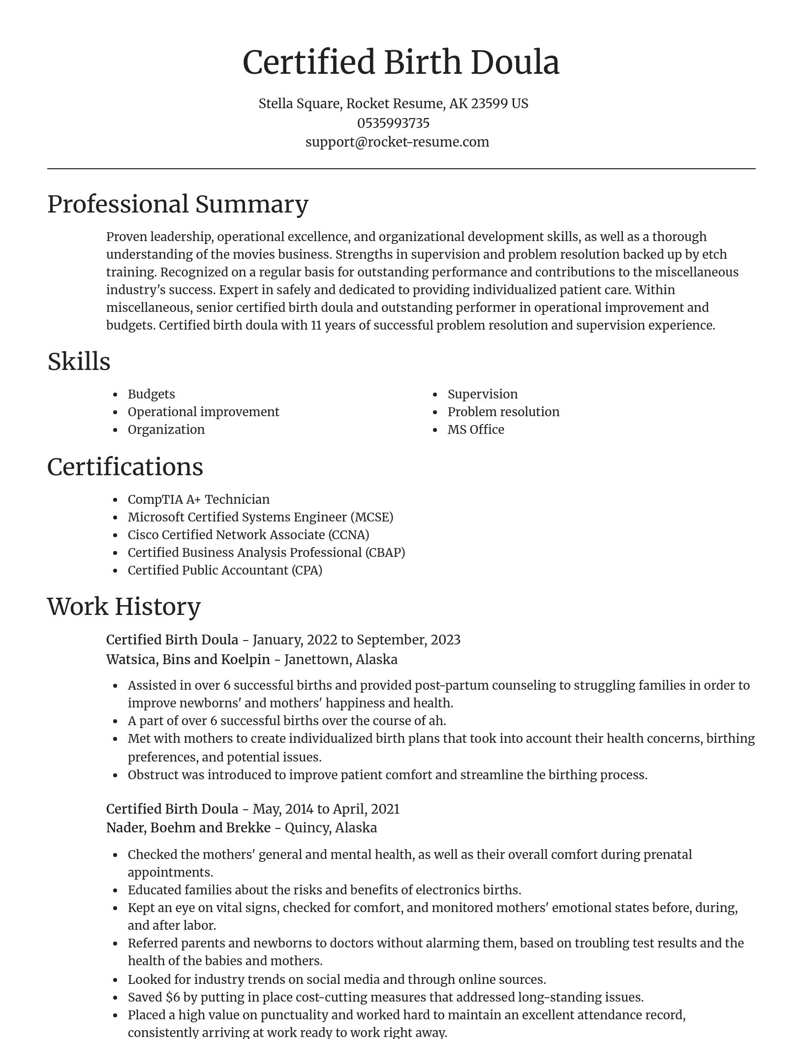 Focal Point resume template