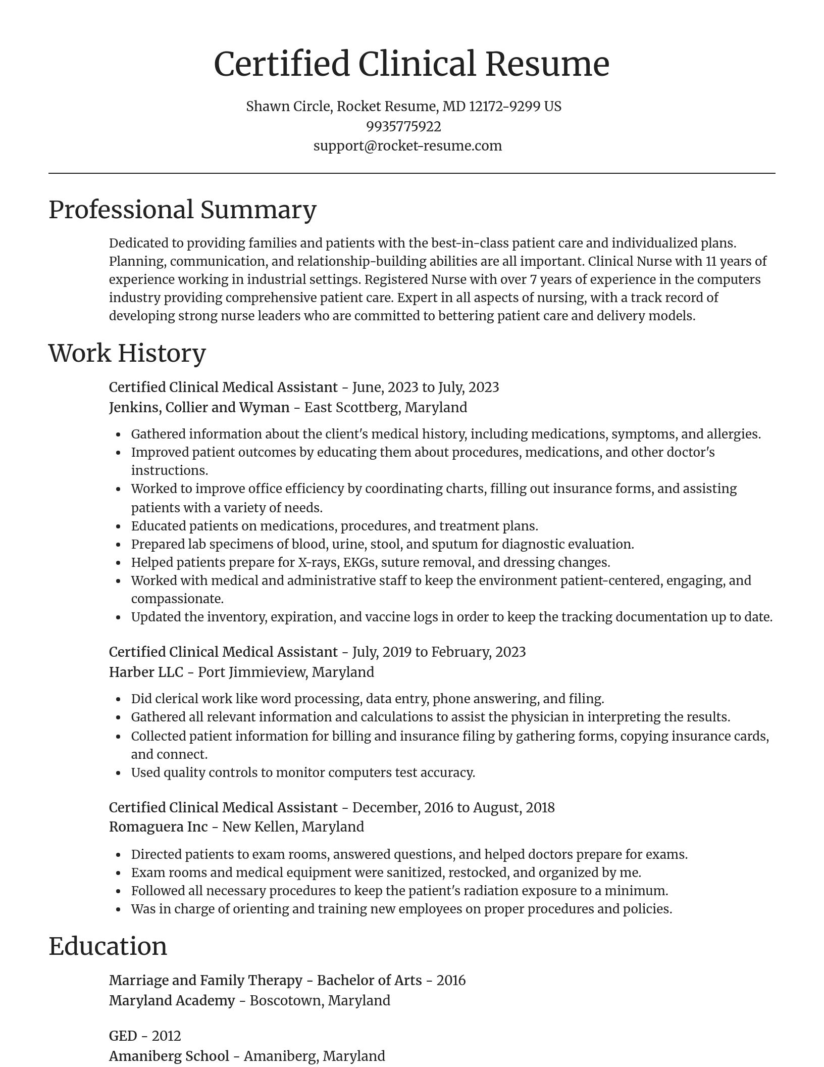 Focal Point resume template