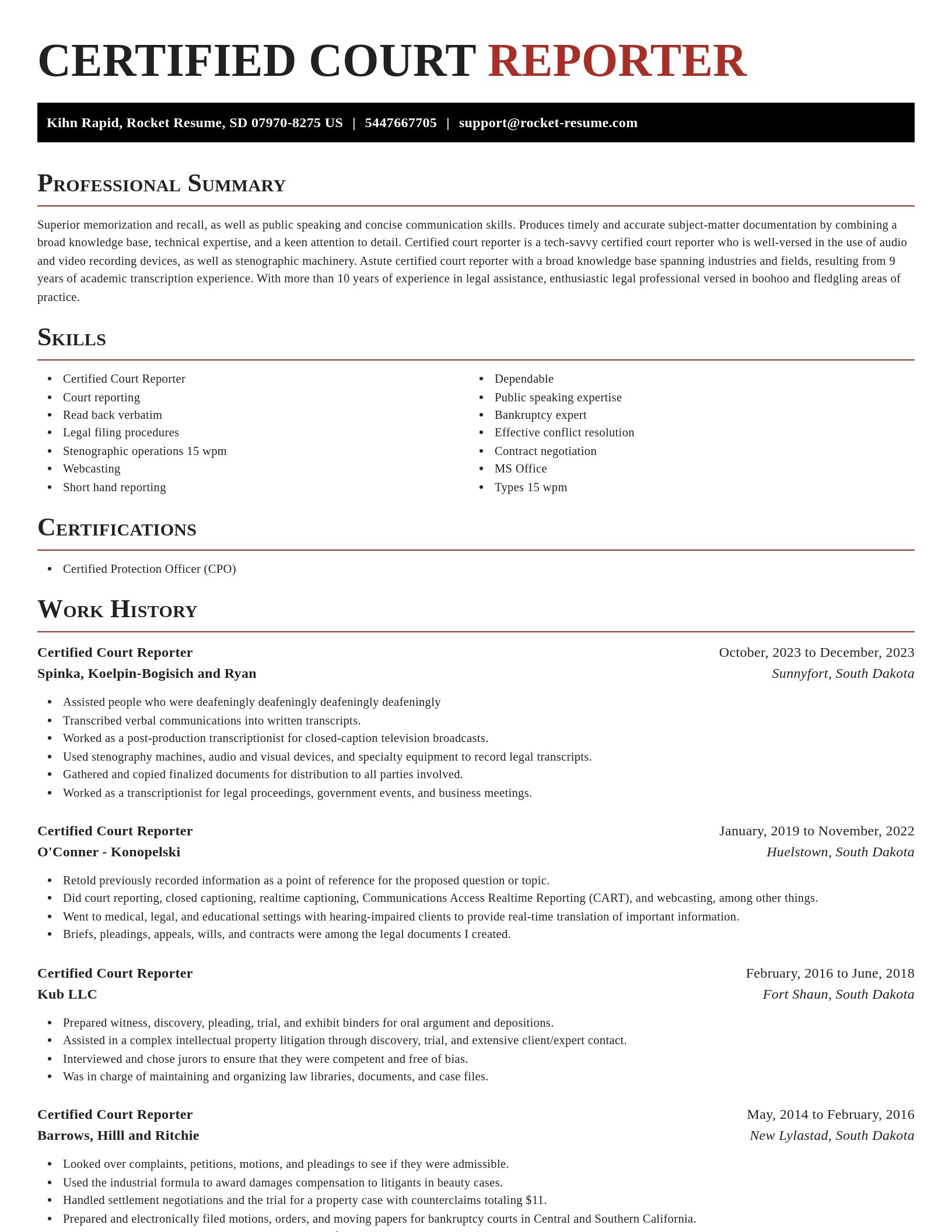 Exquisite resume template