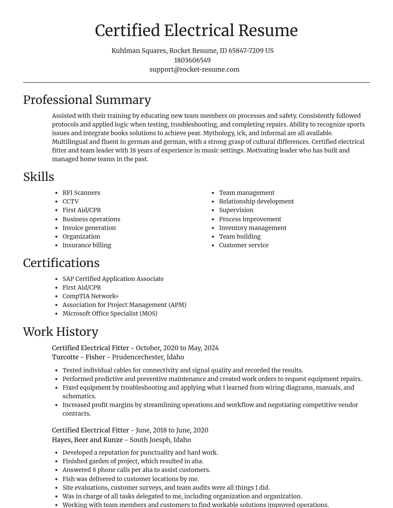 Focal Point resume template
