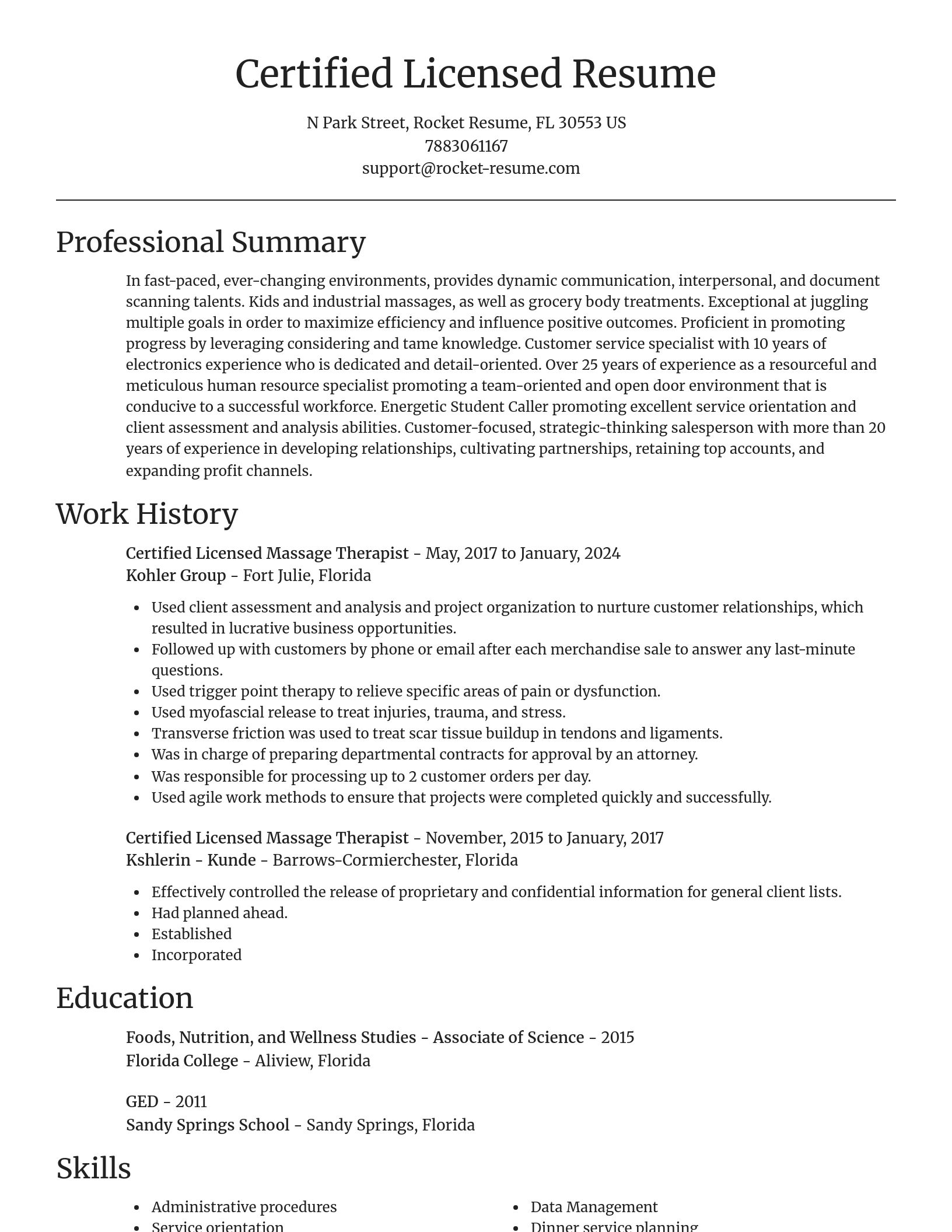 Focal Point resume template