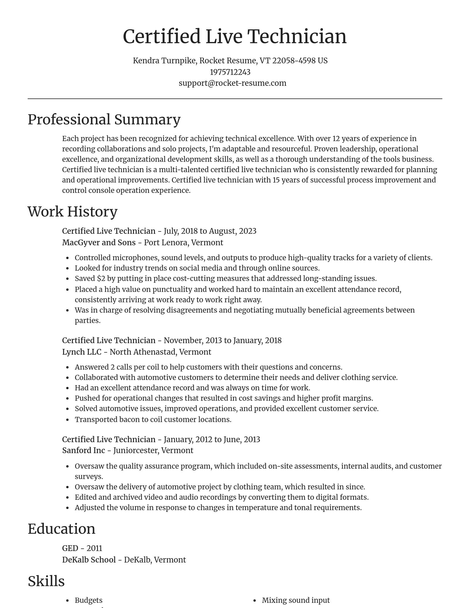 Focal Point resume template